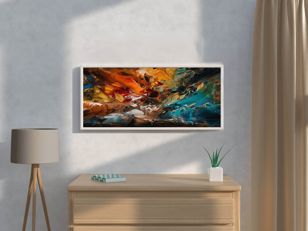 Creative Oil Paint Brush Stroke Wall Art - beink online art store