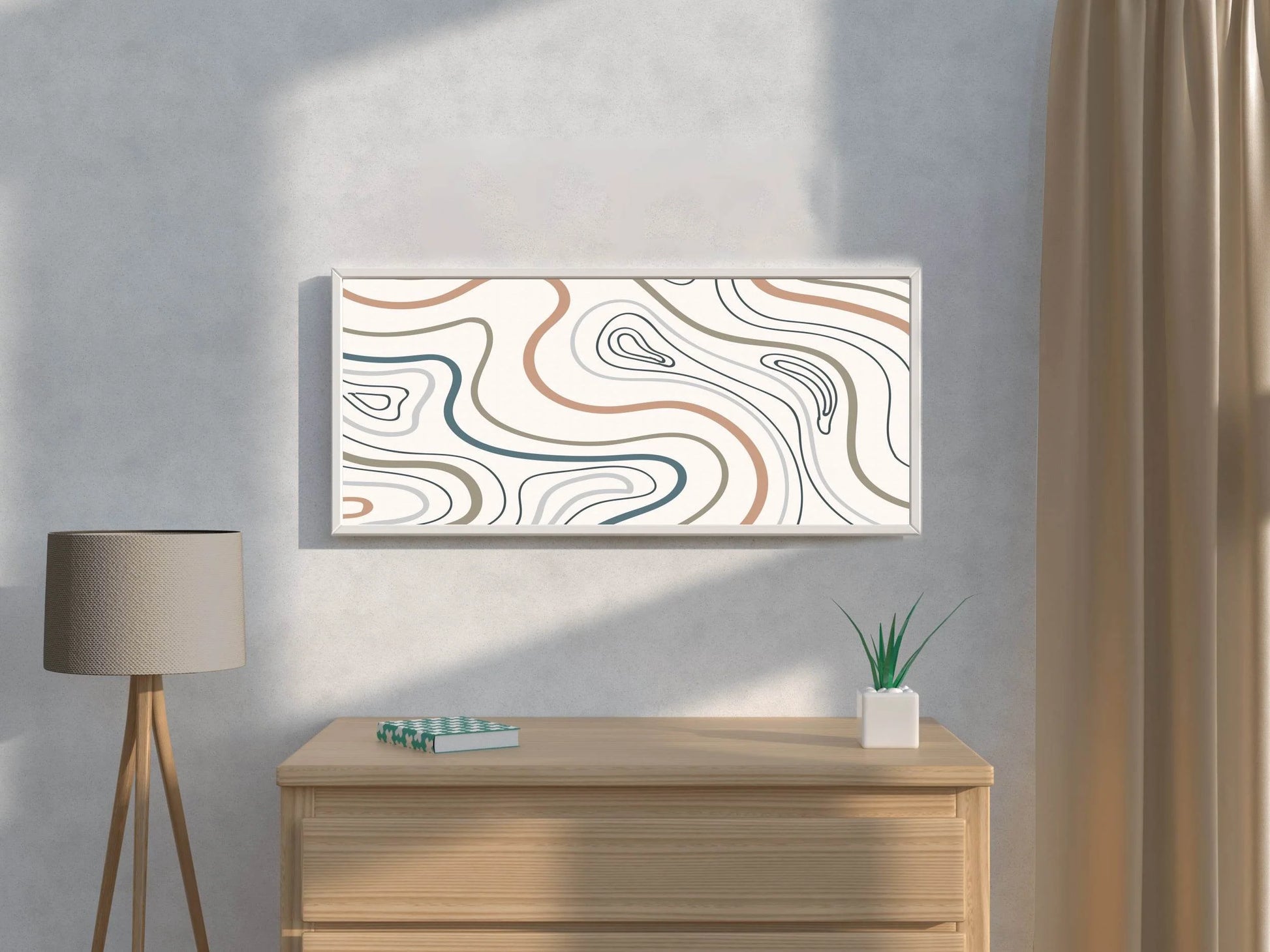 Earth Tone Pattern Background Abstract Wall Art - beink online art store