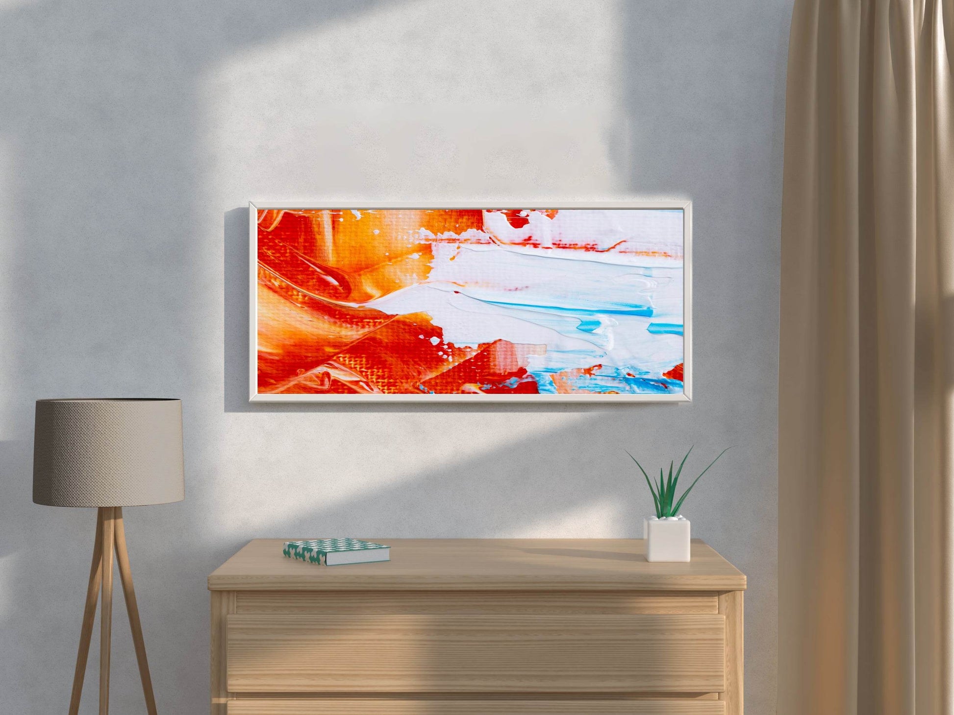 Paint Smudged Textured Abstract Wall Art - beink online art store