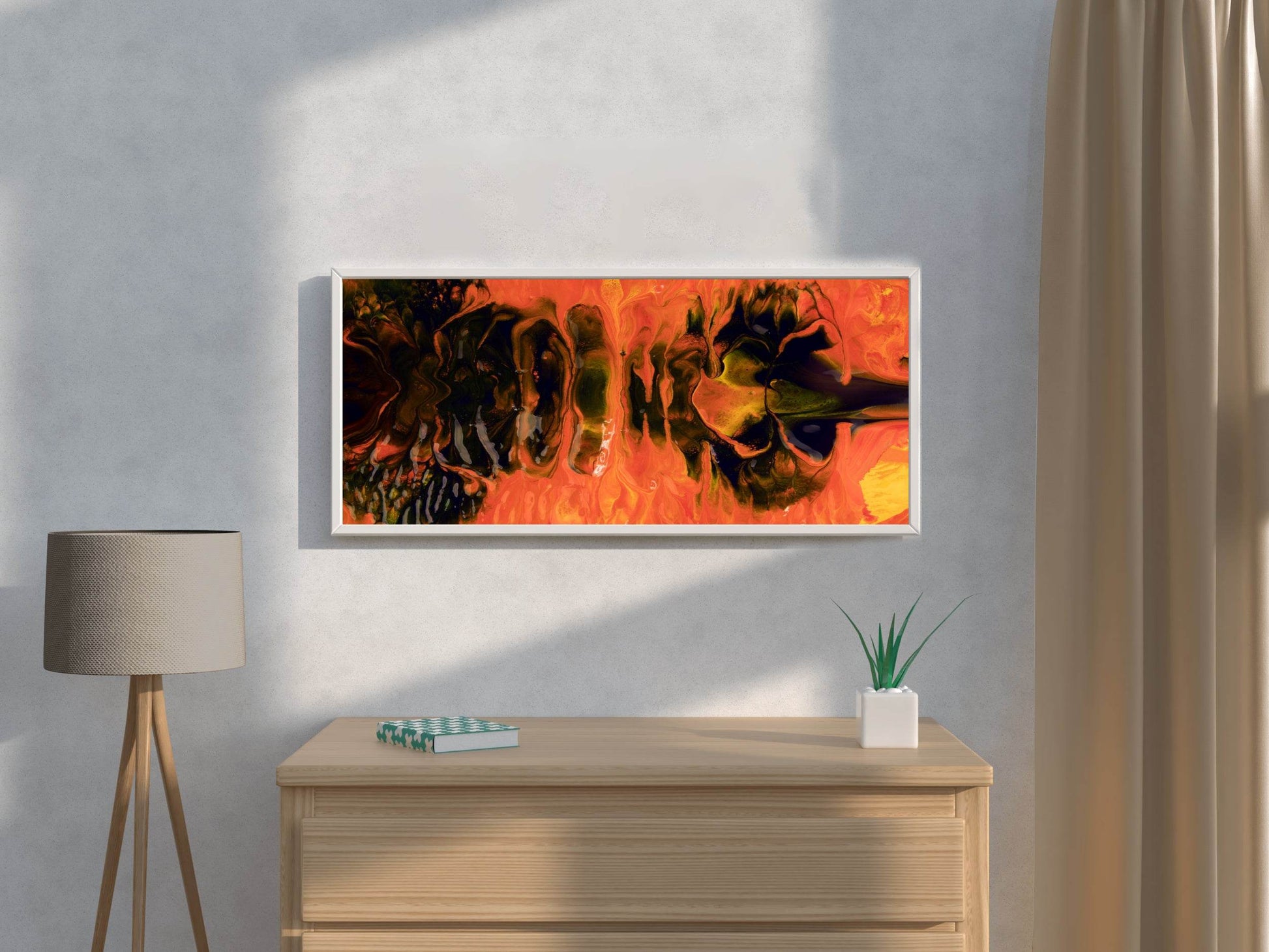 Fire Through Abstract Wall Art - beink online art store