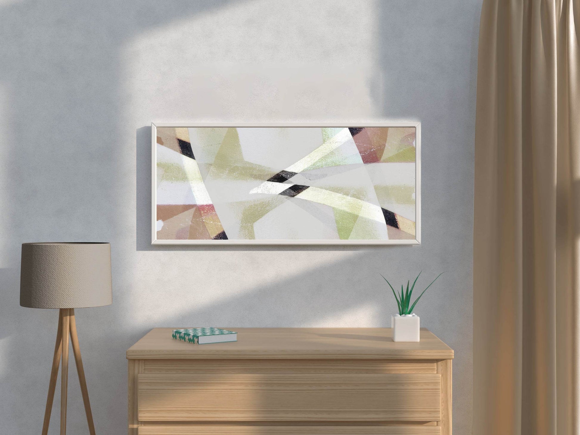 Geometric Patchwork Abstract Wall Art - beink online art store