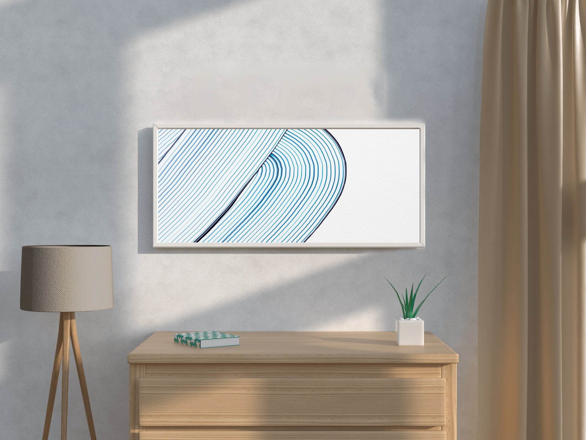 Cool Blue Texture Background Abstract Wall Art - beink online art store
