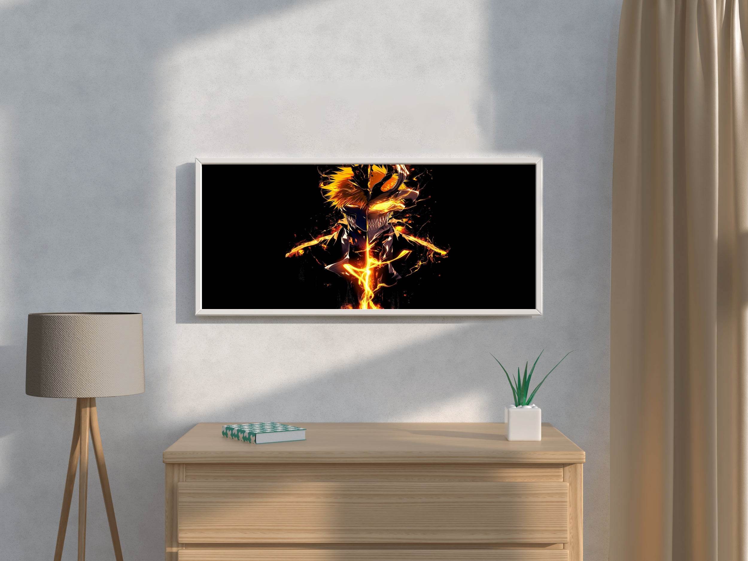 Ichigo Kurosaki Hollow Mask Anime Wall Art - beink online art store