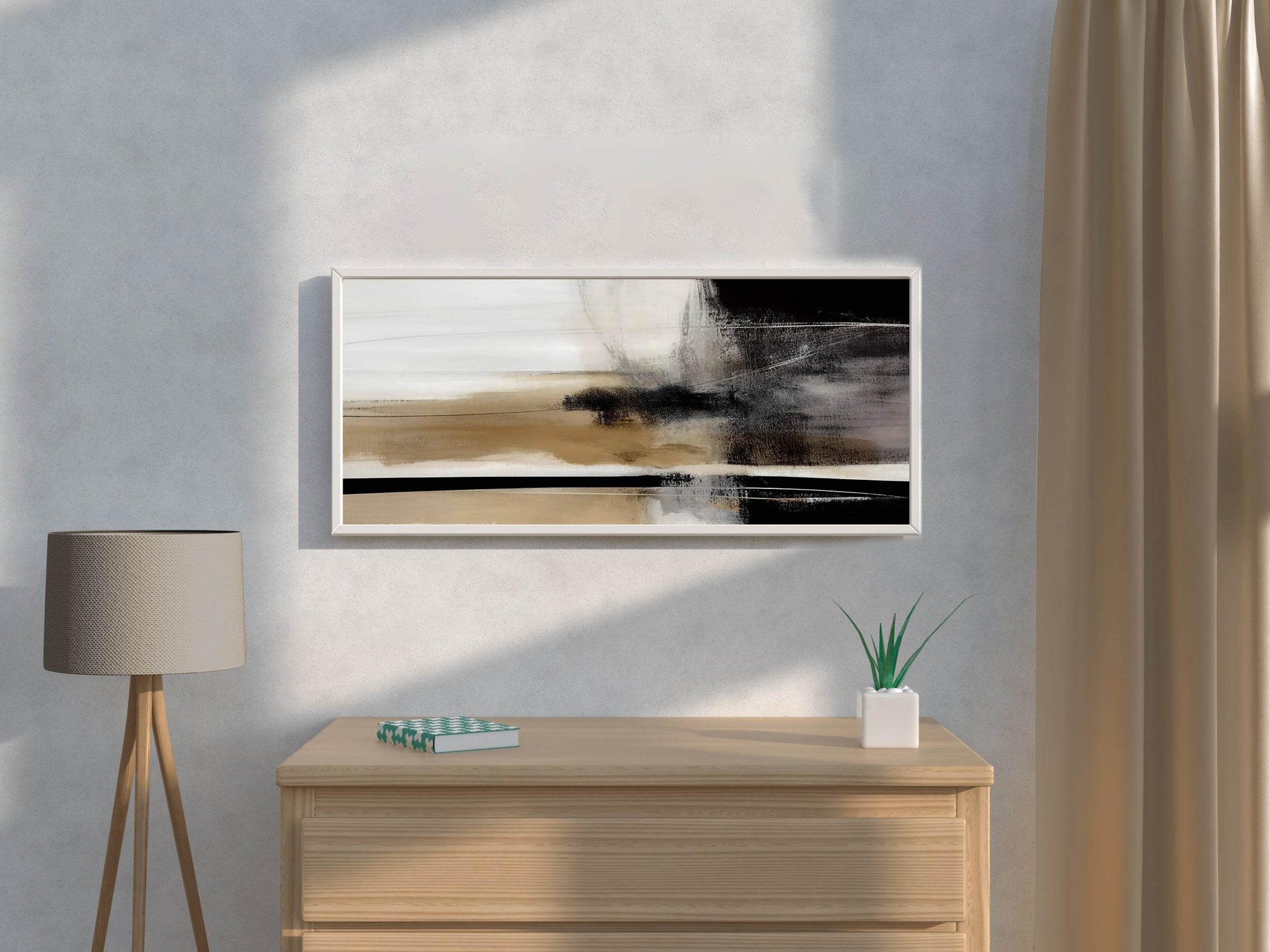 Artistic Desert Illustration Abstract Wall Art - beink online art store