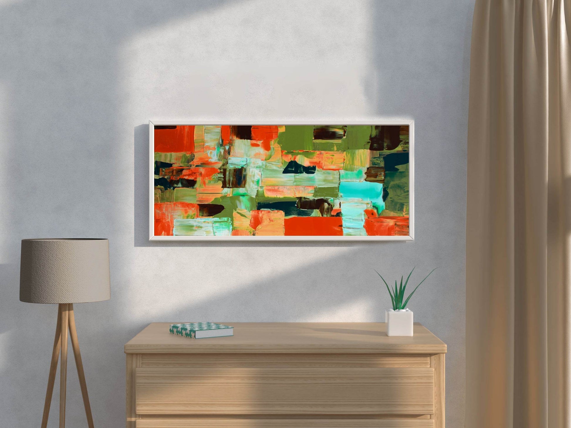 Brazil Image Brush Stroke Abstract Wall Art - beink online art store