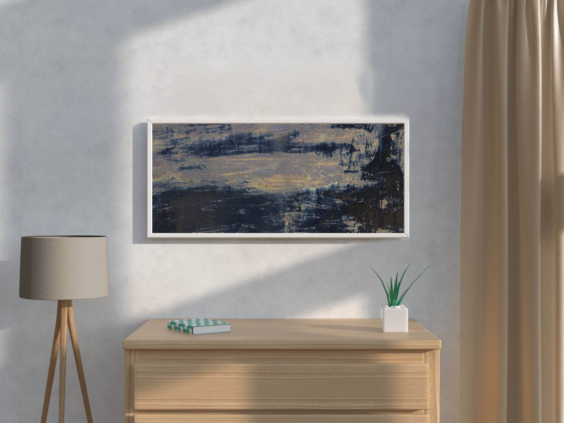 After Sunset on Brush Strokes Abstract Wall Art - beink online art store