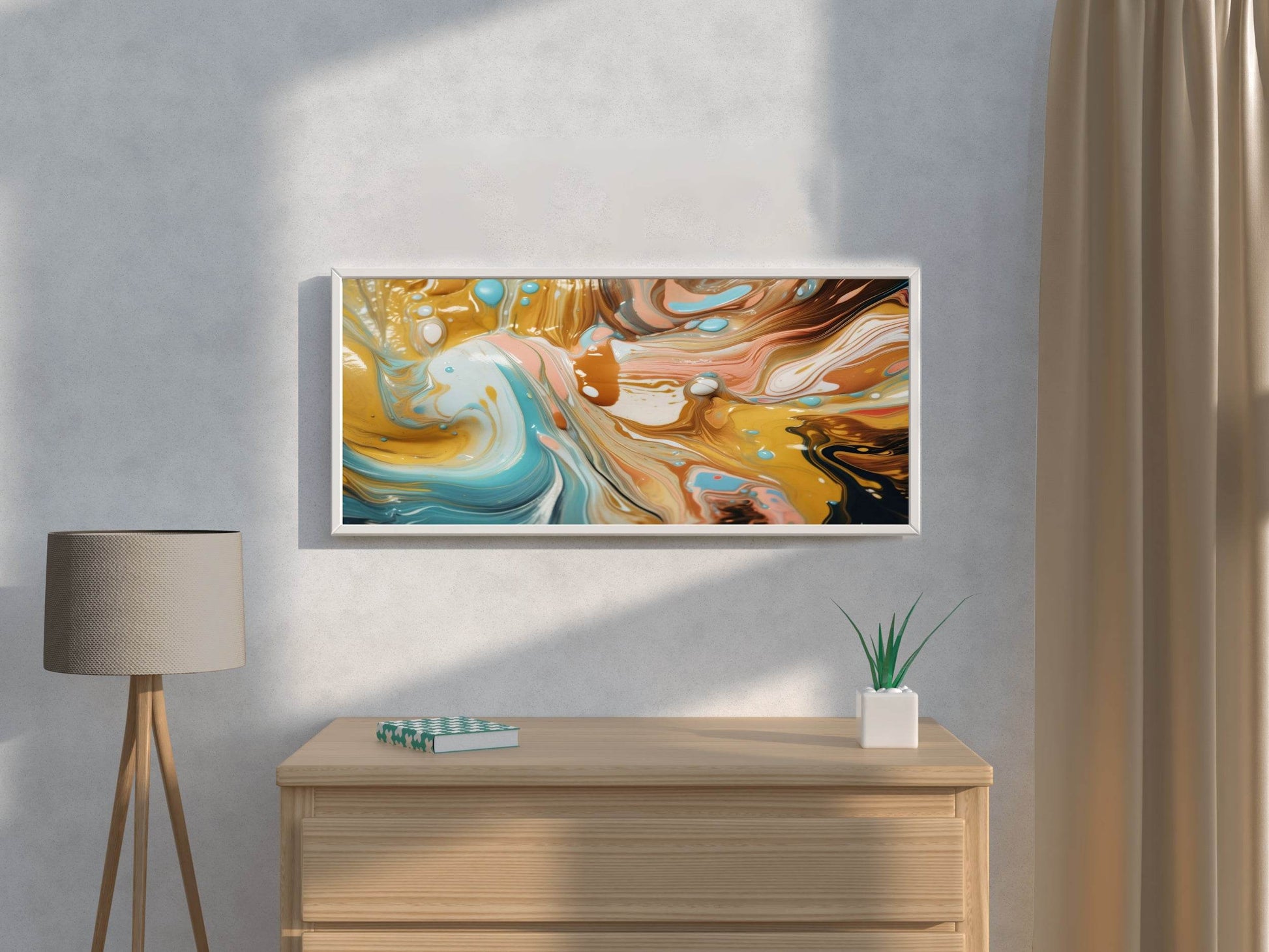 Multicolor Painted Oil Abstract Wall Art - beink online art store