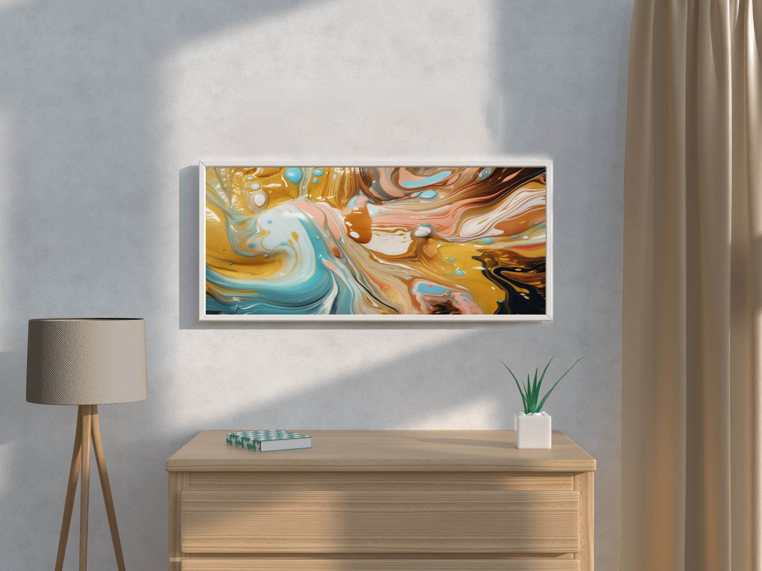 Multicolor Painted Oil Abstract Wall Art - beink online art store