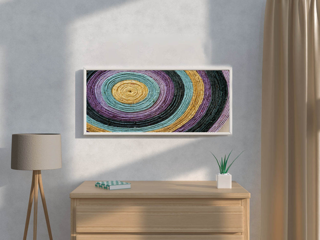 Multicolor Ropes Painting Abstract Wall Art - beink online art store