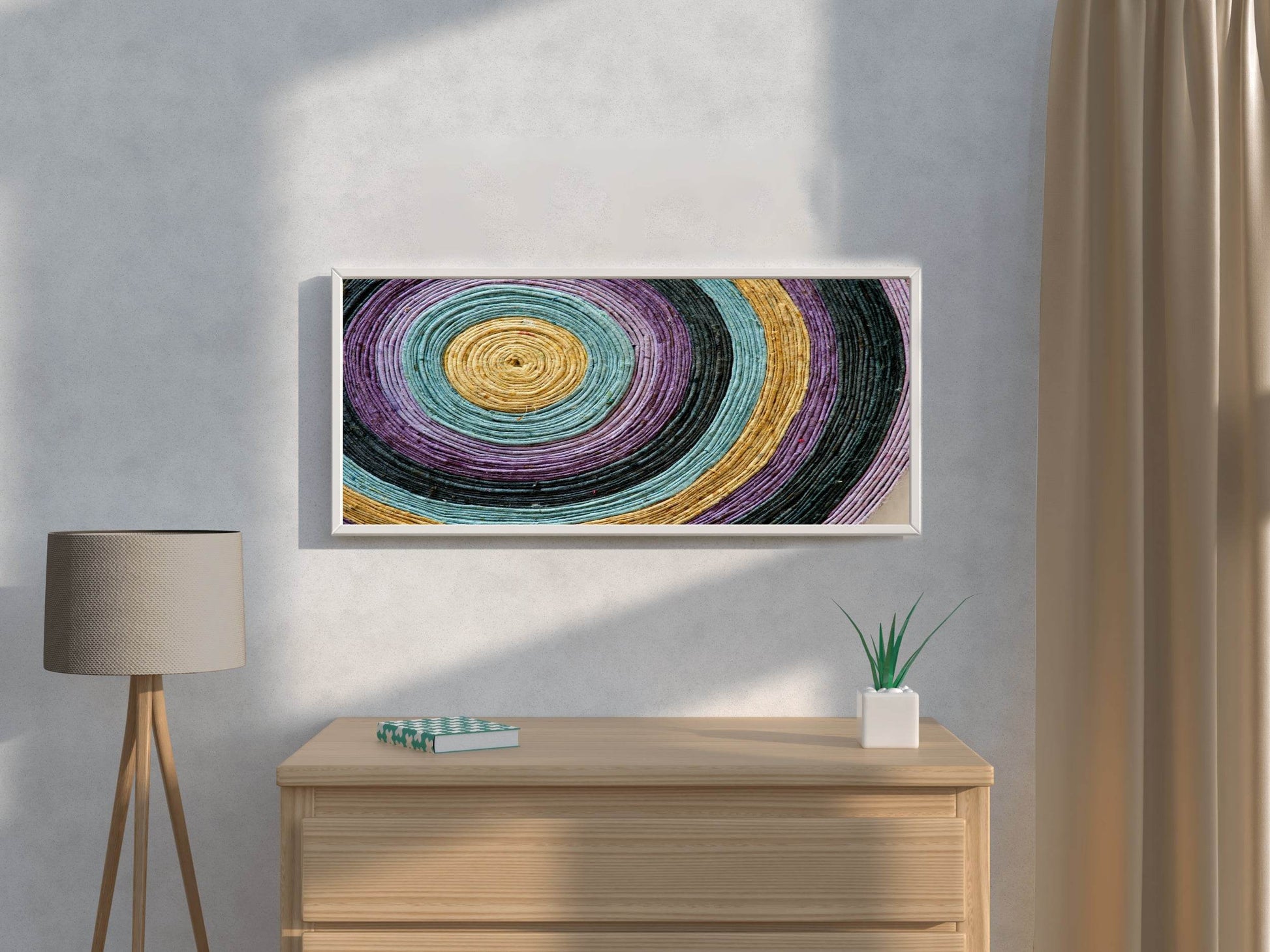 Multicolor Ropes Painting Abstract Wall Art - beink online art store