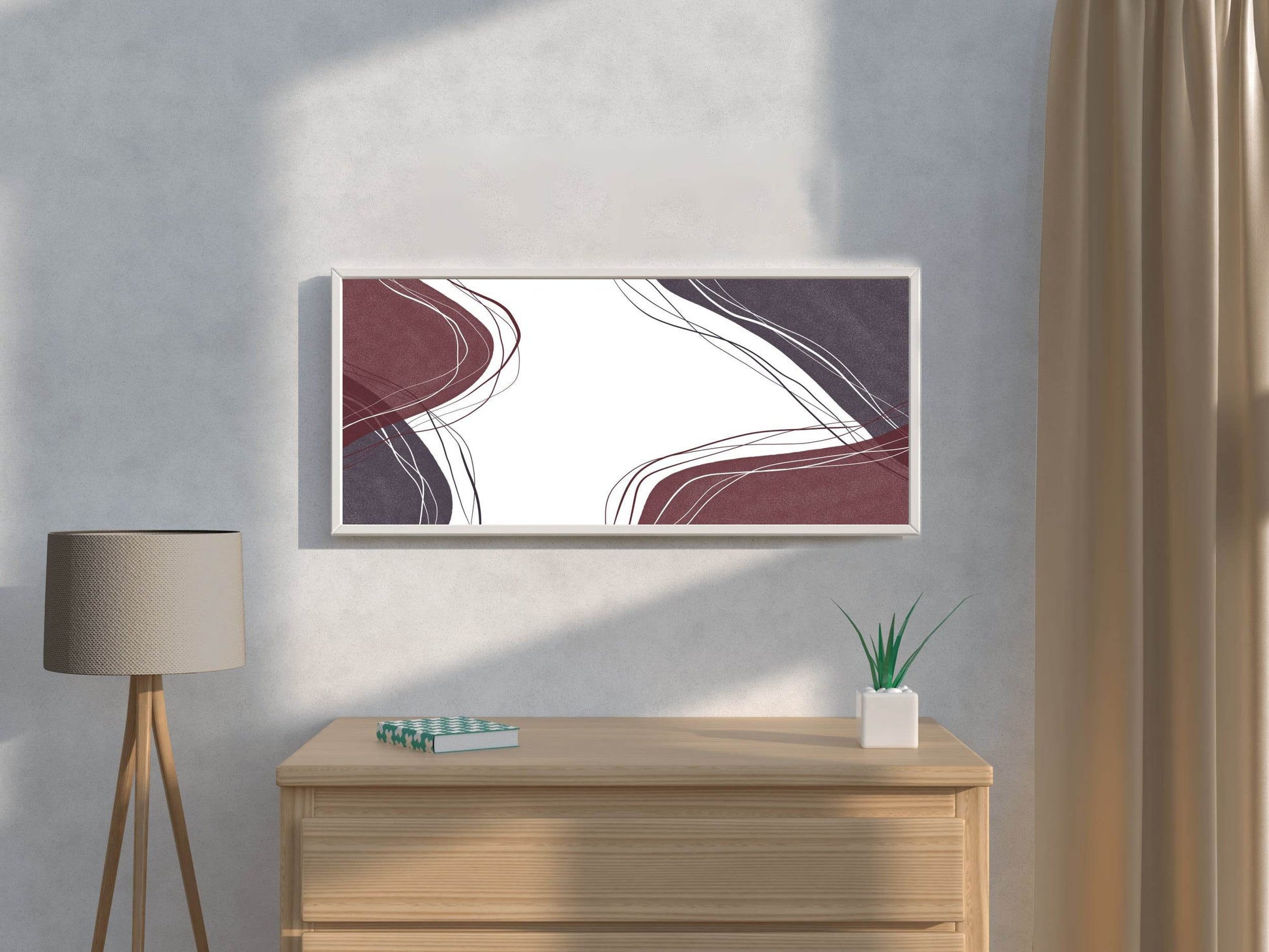Handdrawn Lines Abstract Wall Art - beink online art store