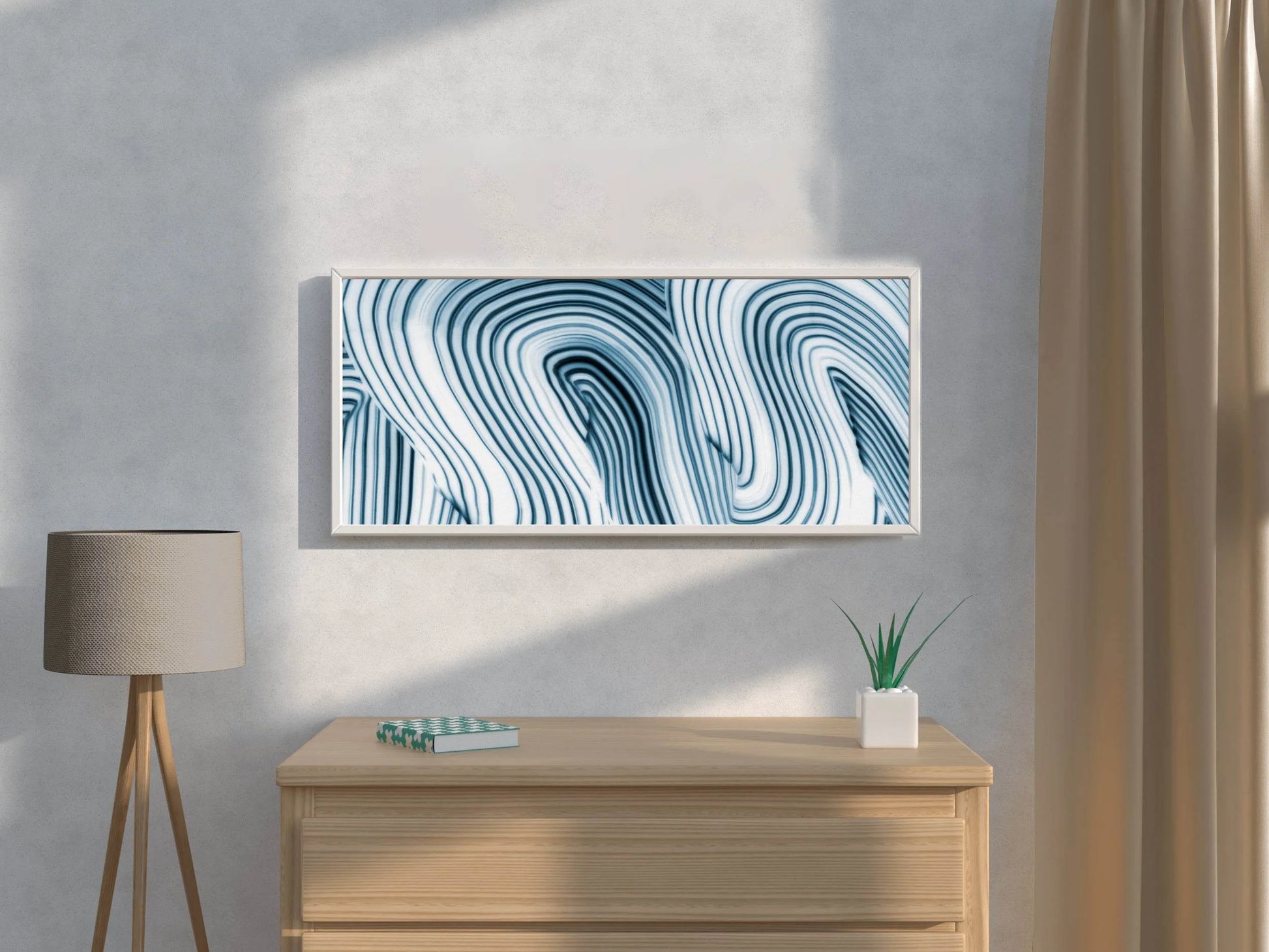 Swirl Lines Abstract Wall Art - beink online art store
