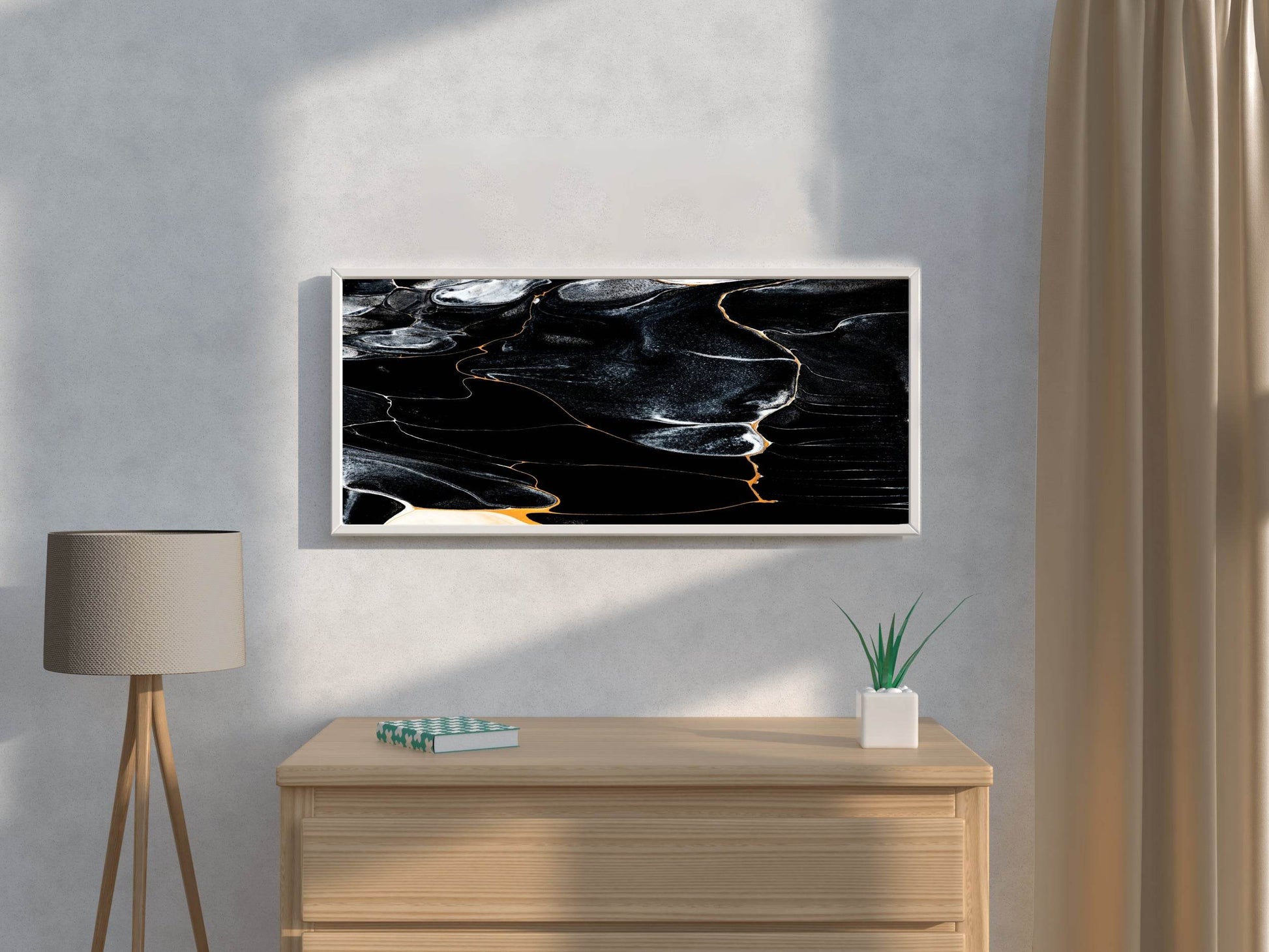 Black Granite Abstract Wall Art - beink online art store