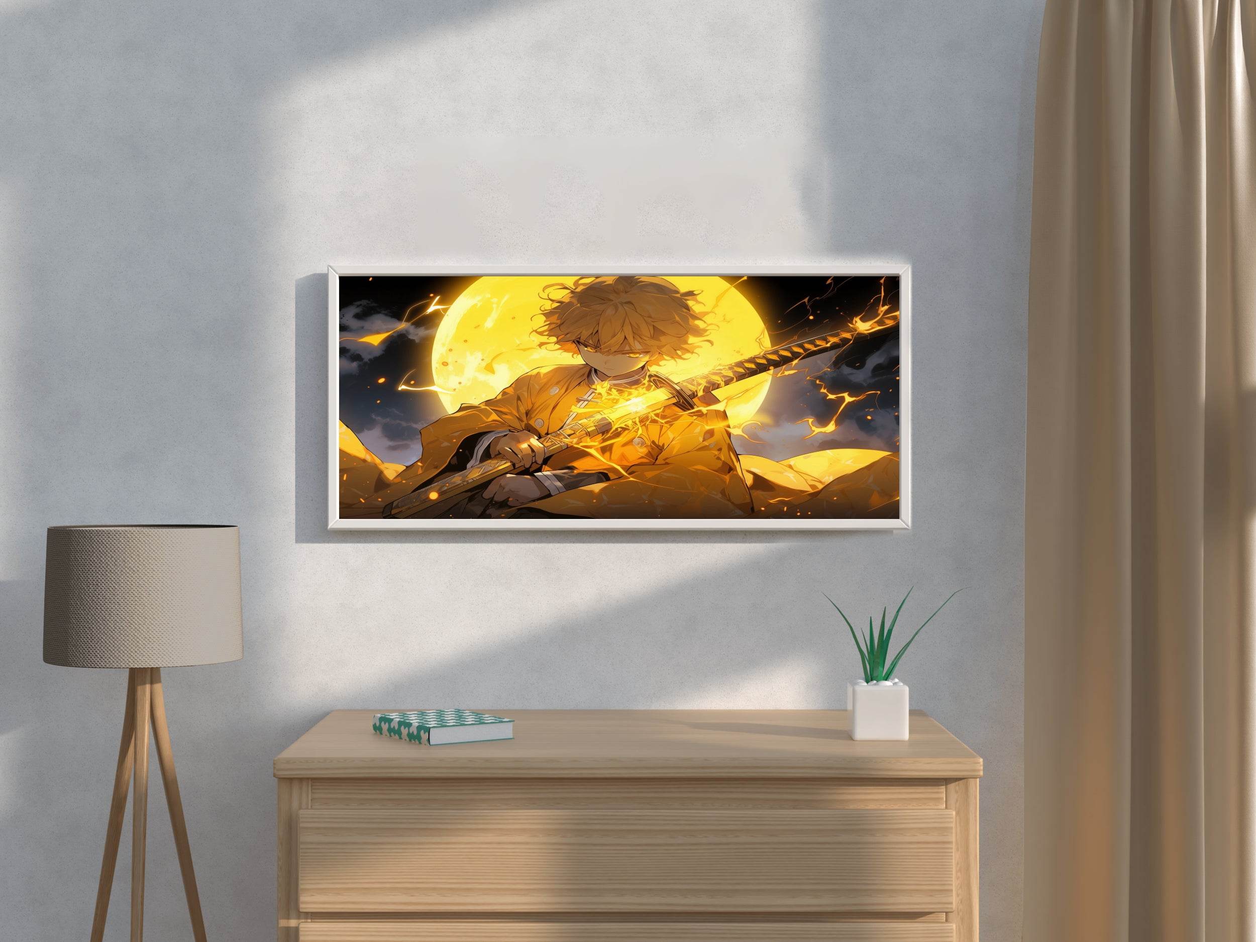 Zenitsu Agatsuma Anime Wall Art - beink online art store