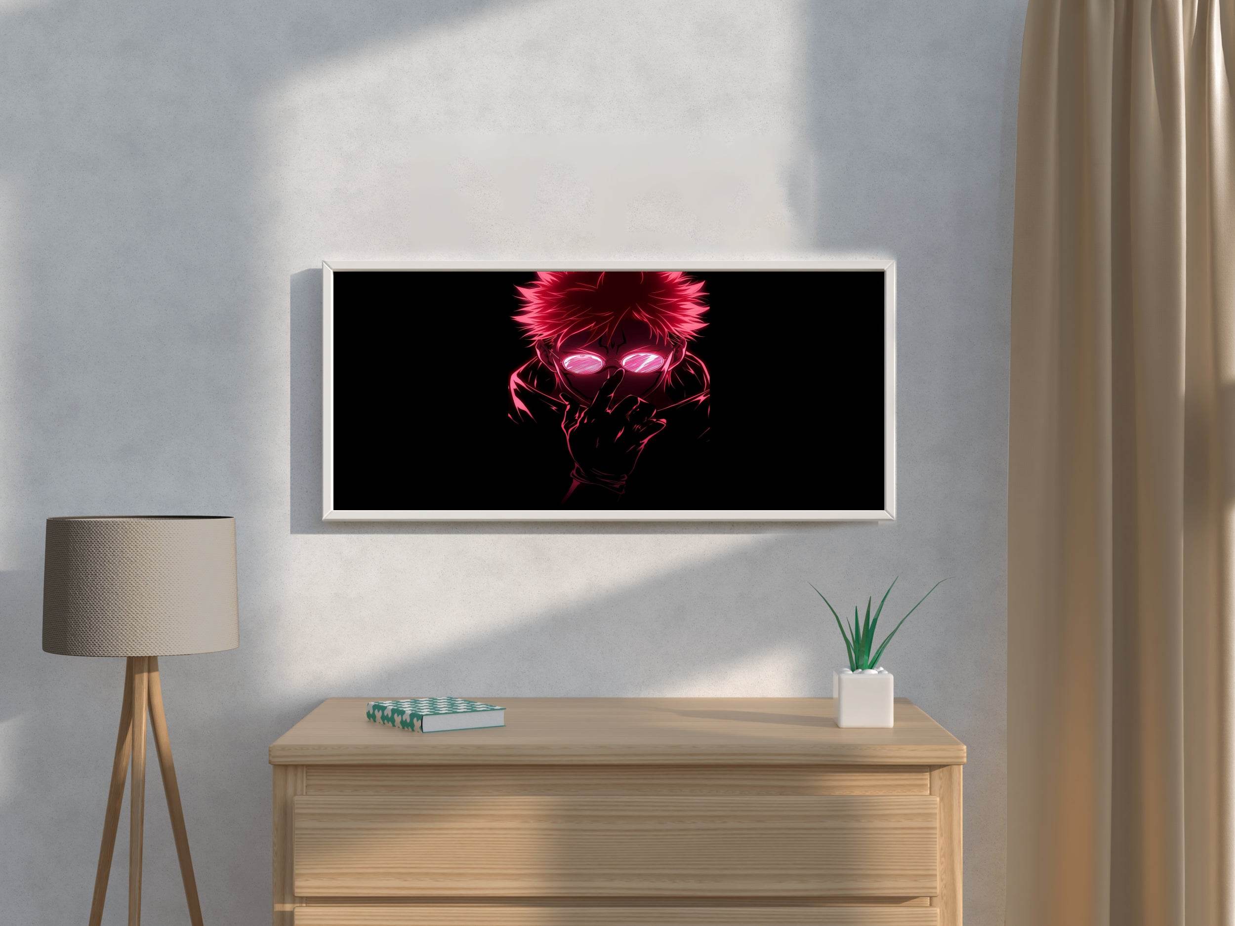 Neon Dope Sukuna Anime Wall Art - beink online art store