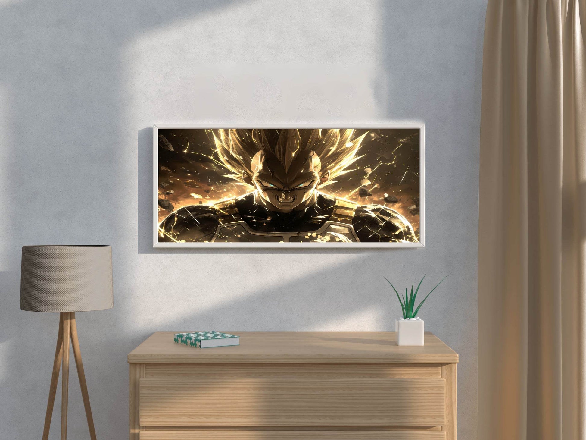 Angry Vegeta Anime Wall Art - beink online art store