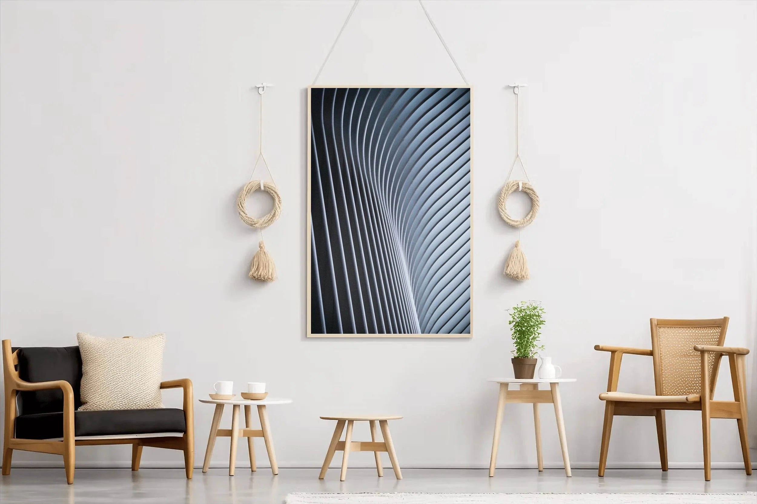 Curved Lines Abstract Wall Art - beink online art store