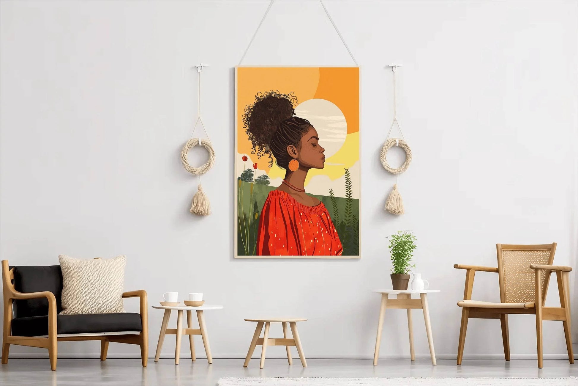 African Girl in Nature Wall Art - beink online art store