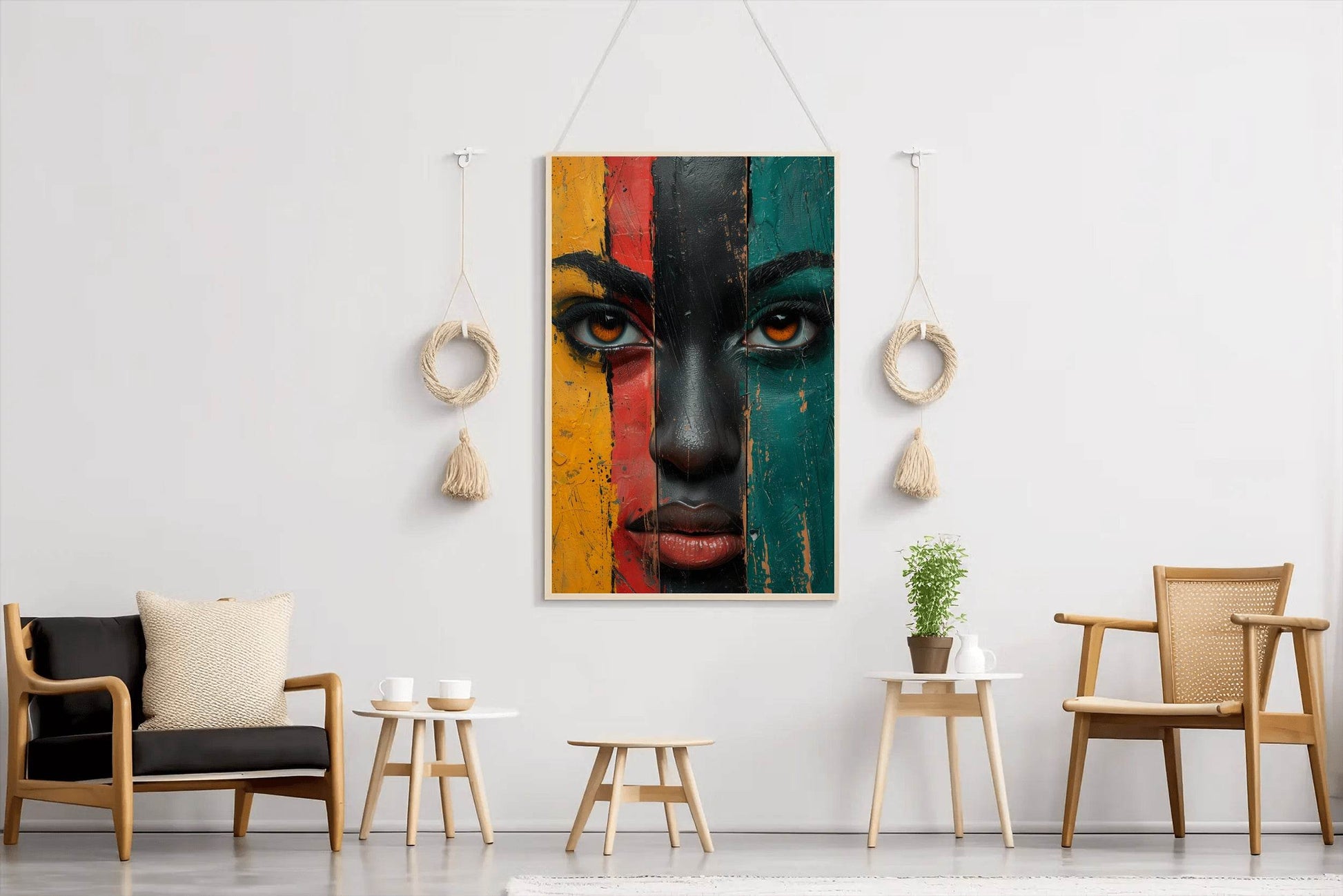 African Ethnic Woman Wall Art - beink online art store