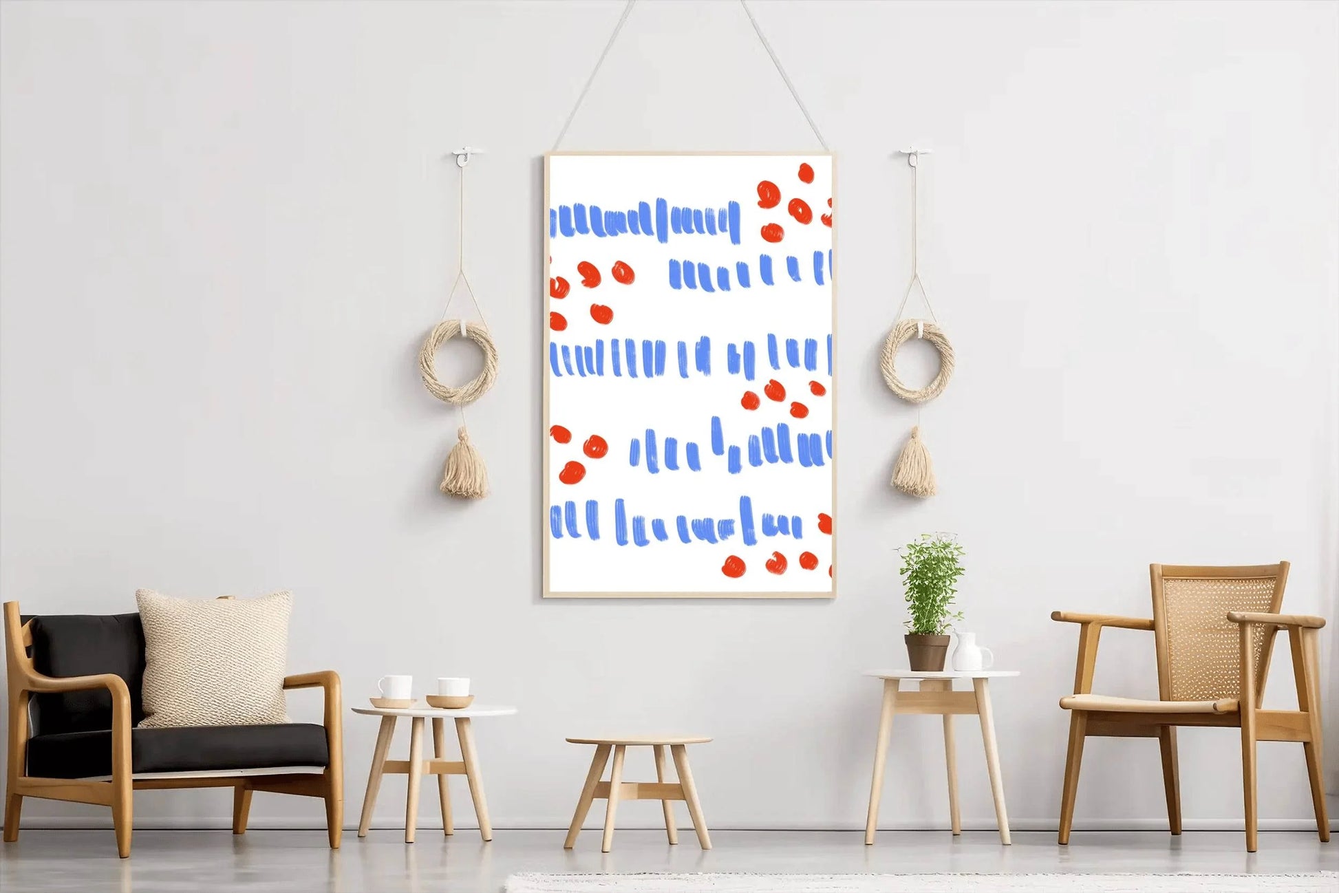 Colored Geometric Shapes Wall Art - beink online art store