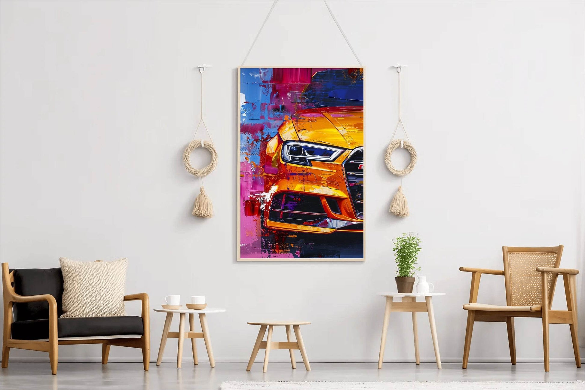 Mustang With LED Lights Wall Art - beink online art store