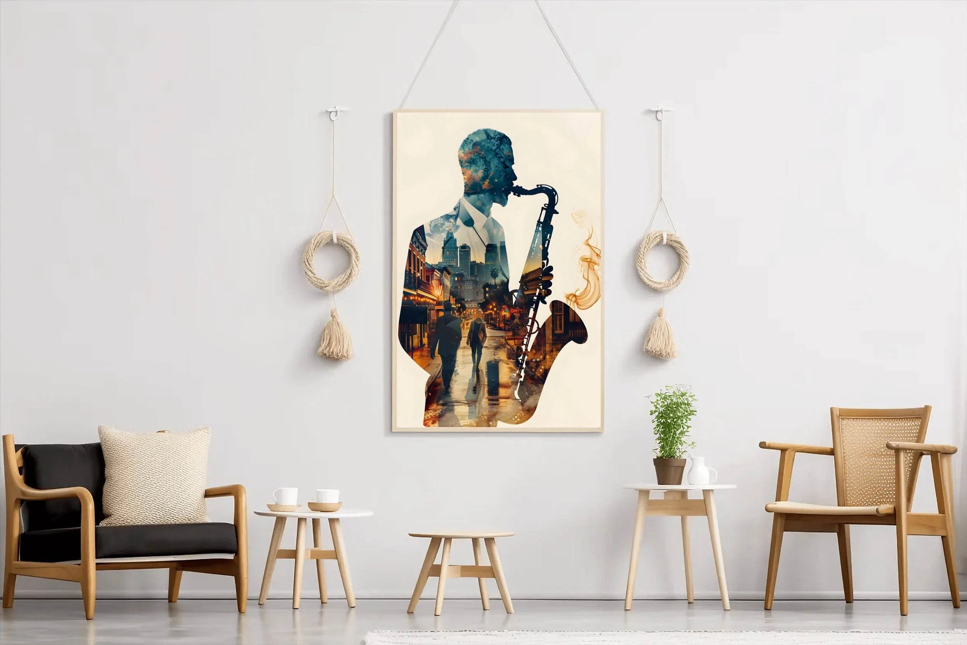 The Shadow Inside The Saxophone Wall Art - beink online art store