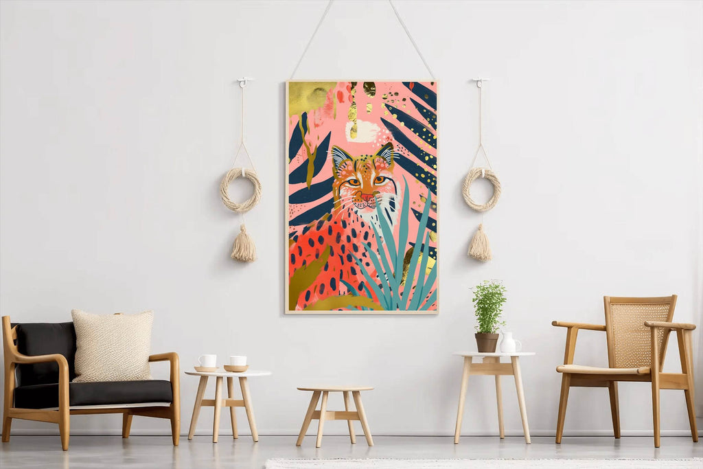 Oil Painting of Leopard in the Jungle - beink online art store