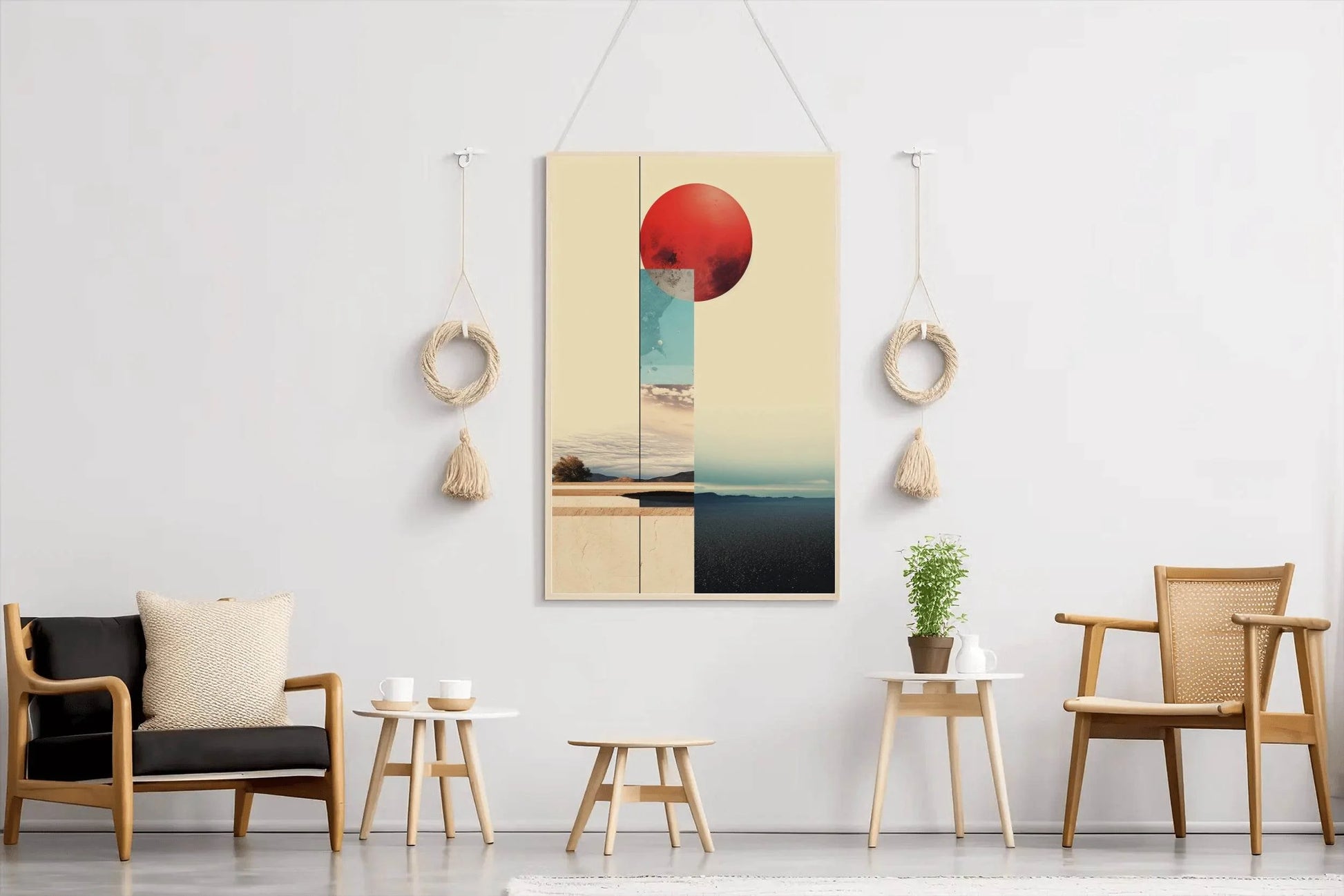 Creative Digital Collage Abstract Wall Art - beink online art store