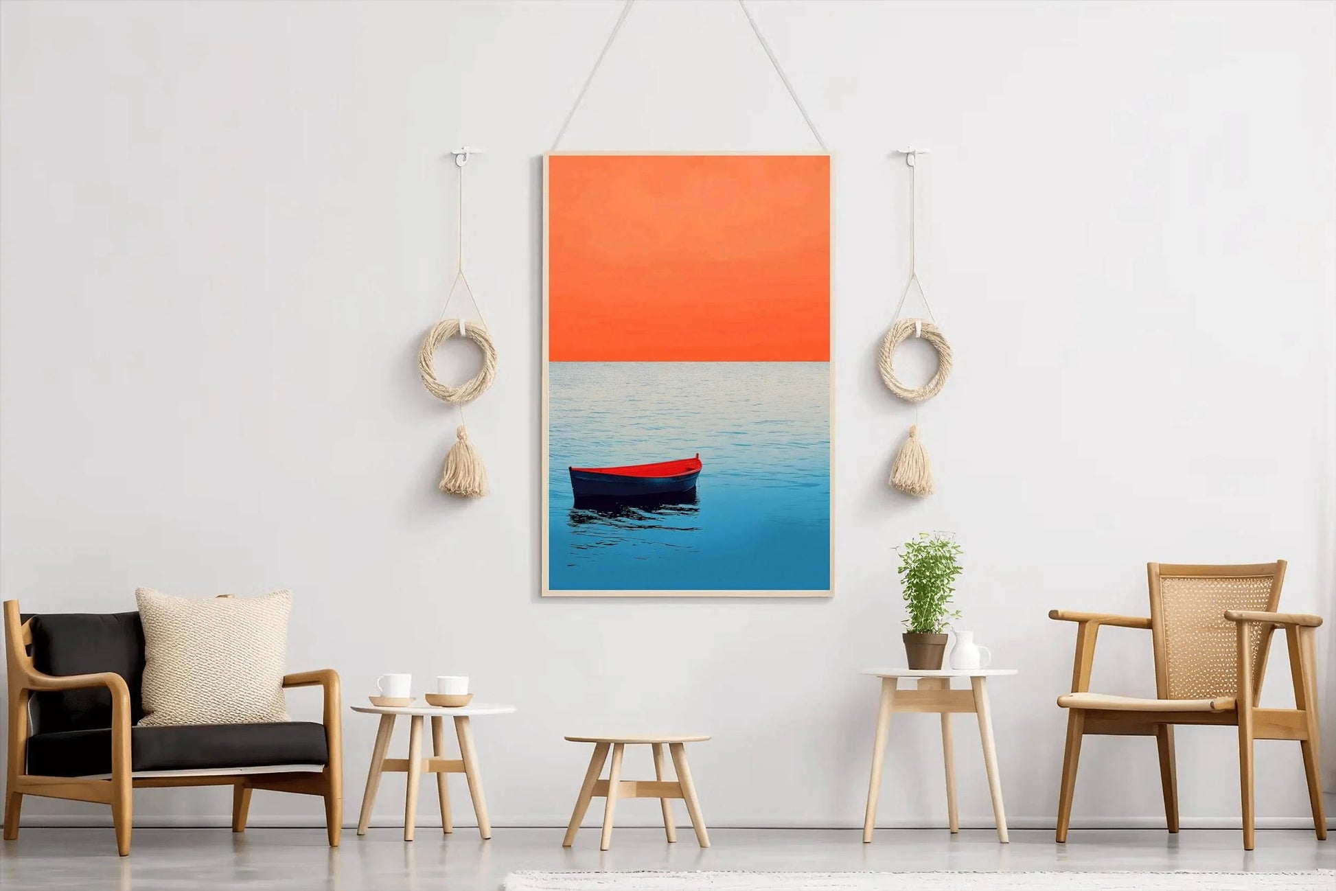 Boat Lost at Sea Wall Art - beink online art store