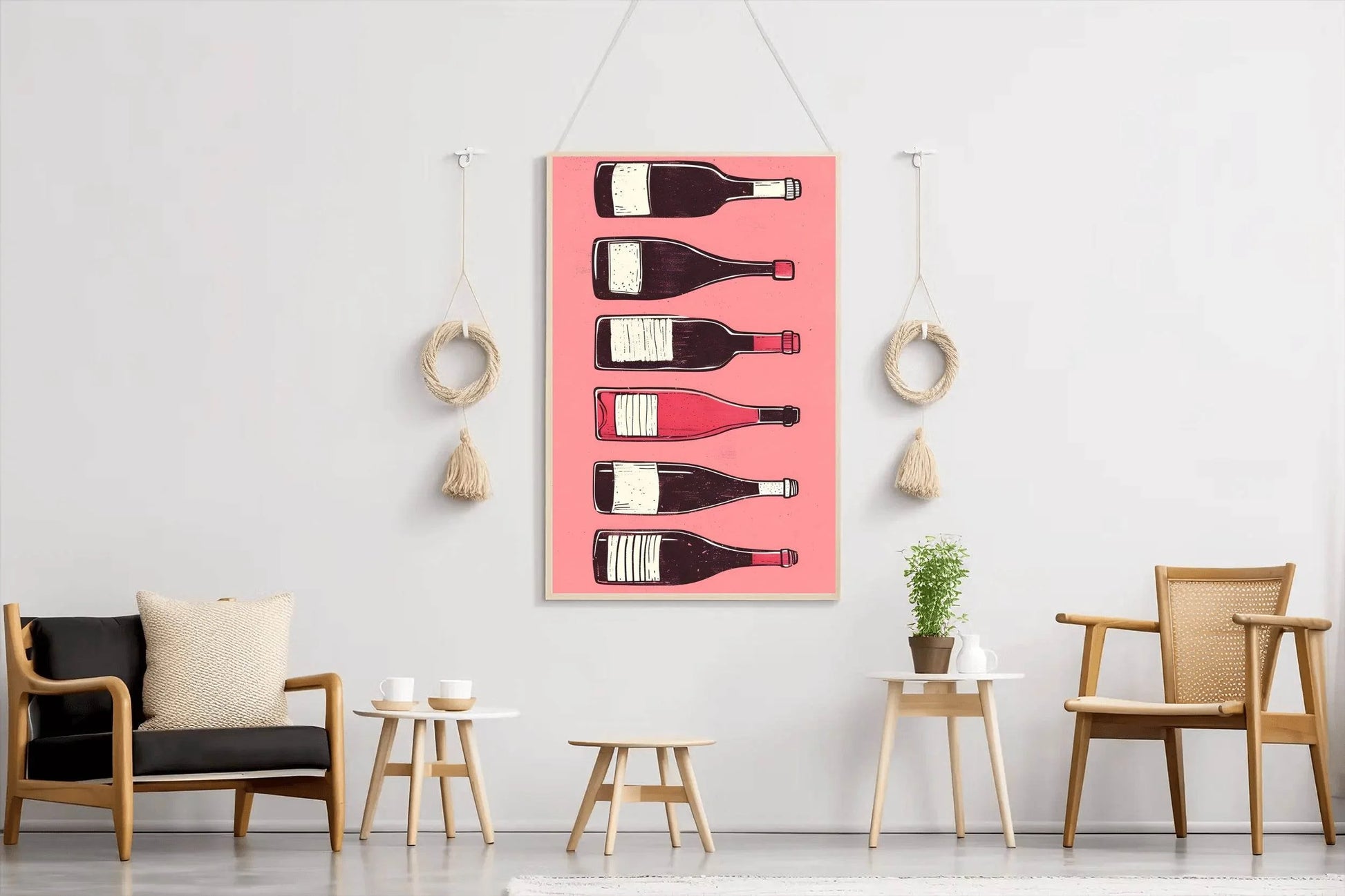 Wine & Cocktail Bottles Wall Art - beink online art store