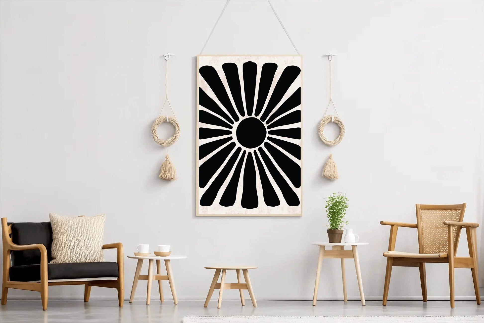 Dark Hawaiian Flower Wall Art - beink online art store