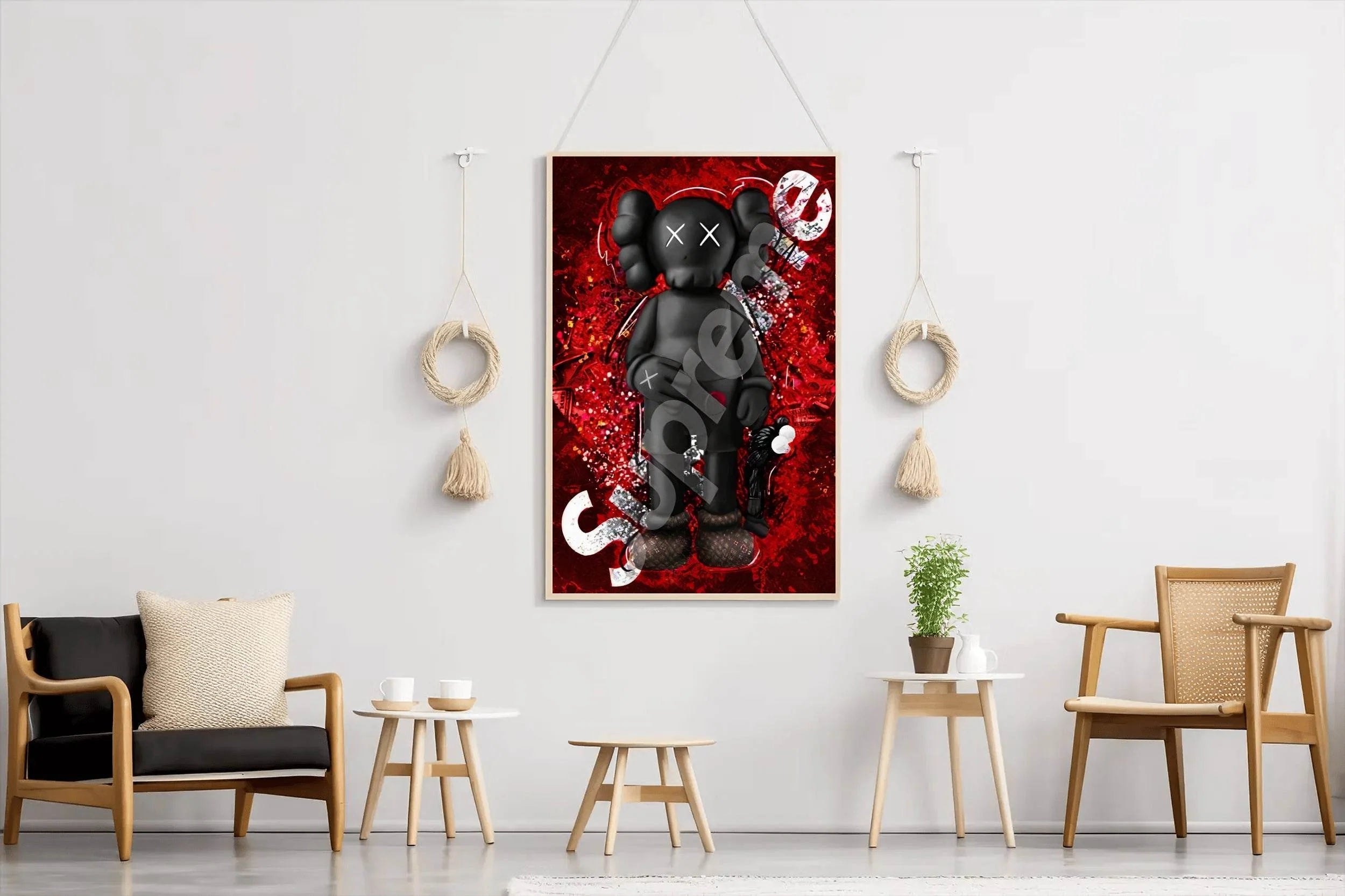 Supreme Kaws Wall Art - beink online art store
