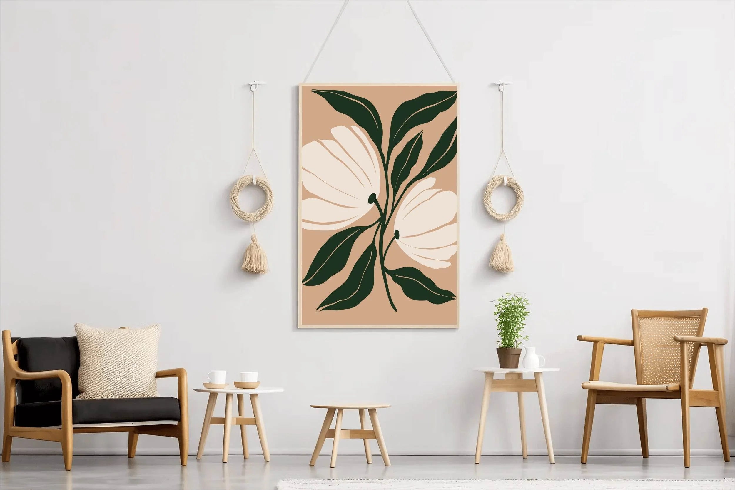 Blossom Minimalist Flowers ArtWork - beink online art store