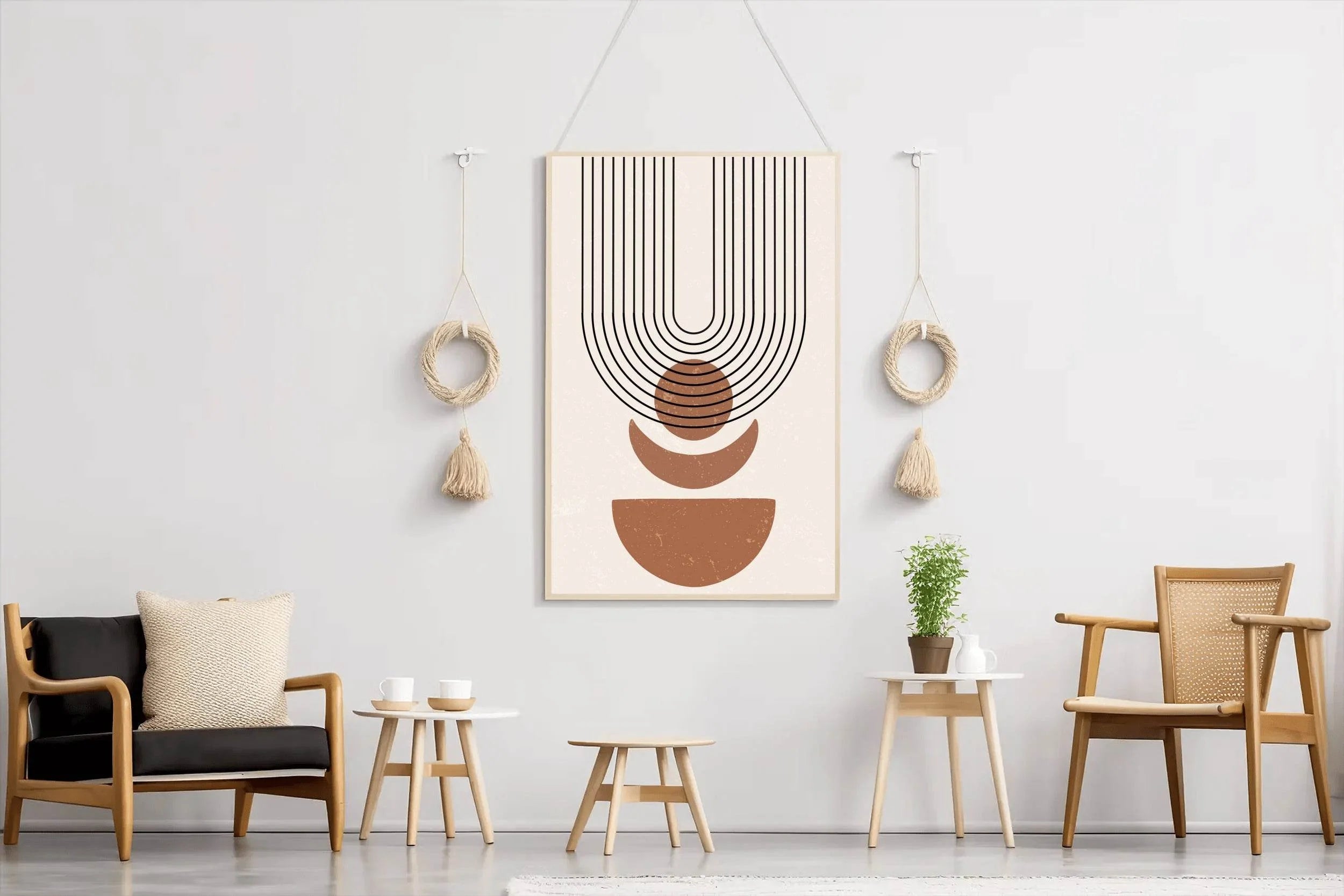 Aesthetics of Geometric Balance Shapes Wall Art - beink online art store