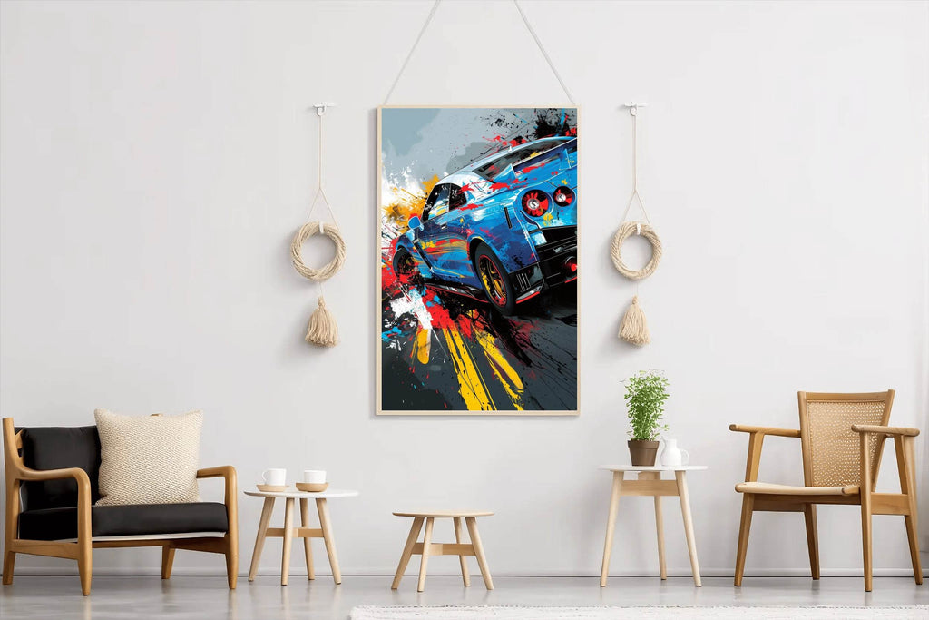 Nissan GTR Graffiti Street Wall Art - beink online art store