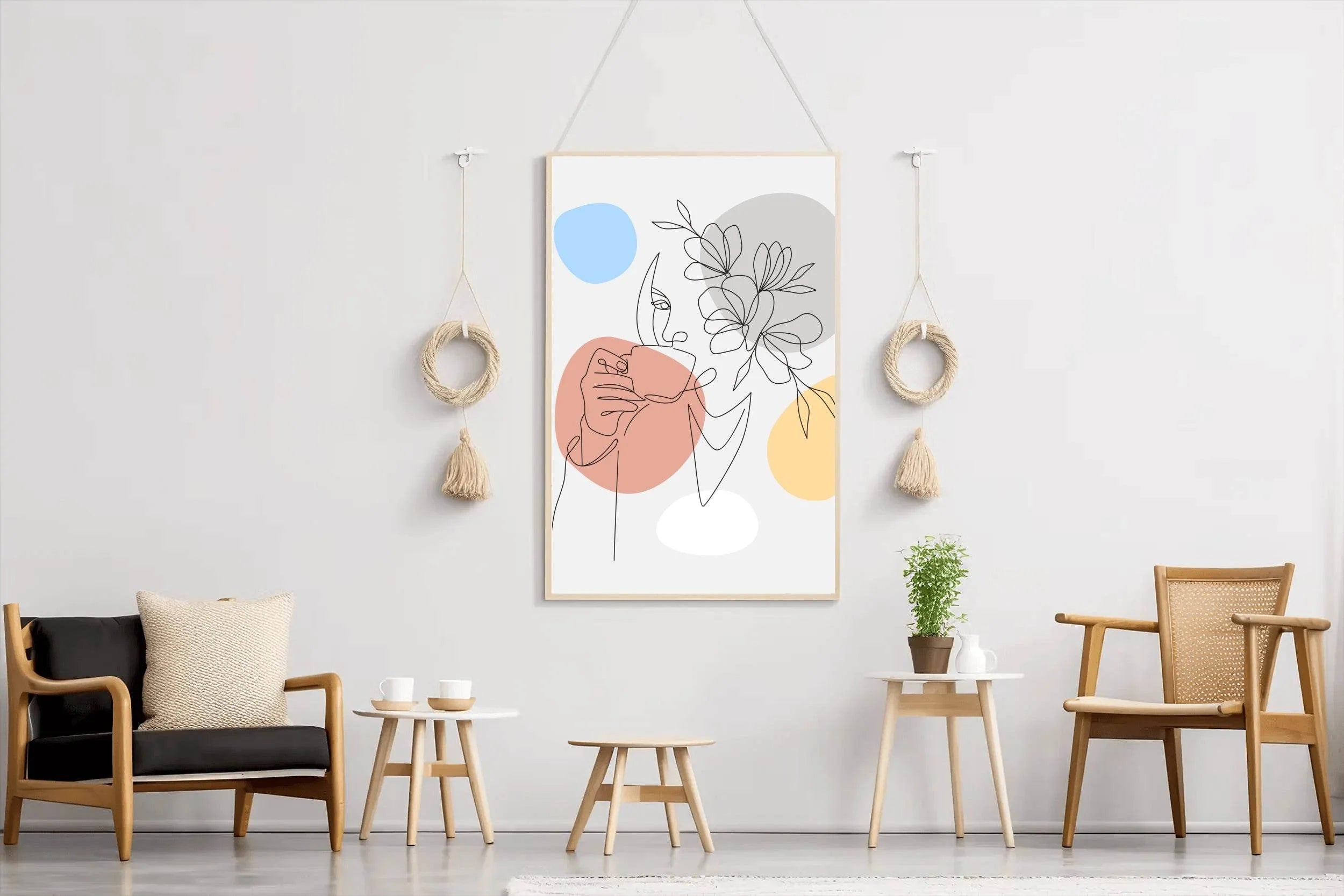 Beautiful Woman Drinking Wall Art - beink online art store