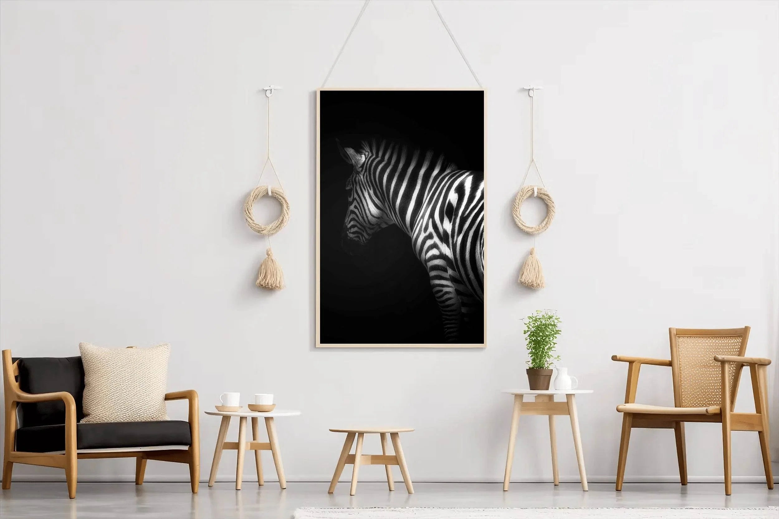 Zebra Black & White Wall Art - beink online art store