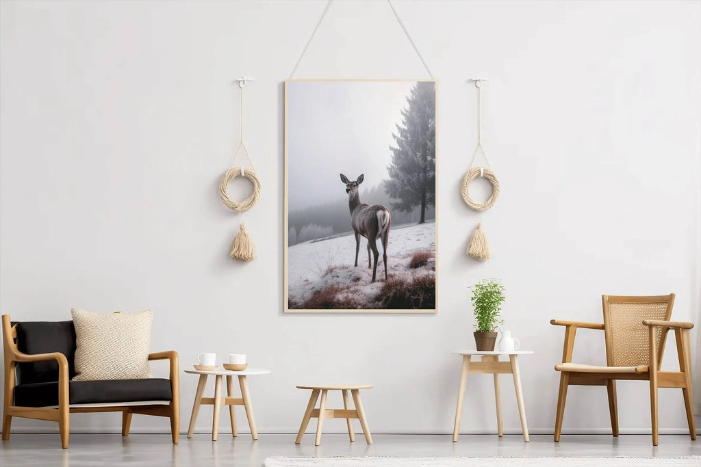 Red Deer Animal Wall Art - beink online art store