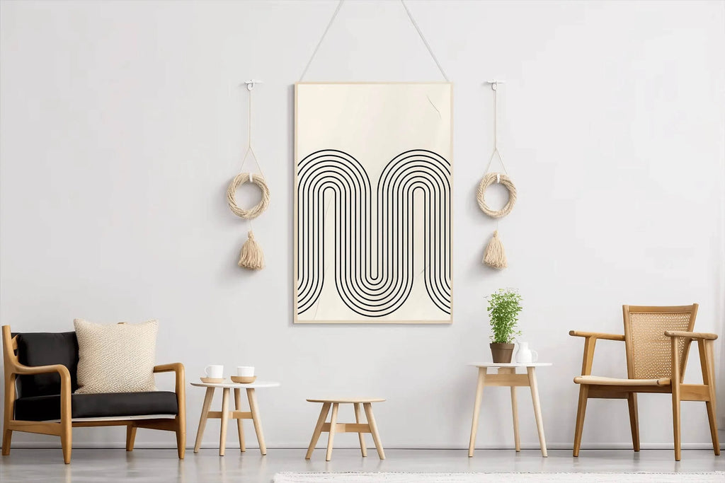 Wavy Path Modern Wall Art - beink online art store