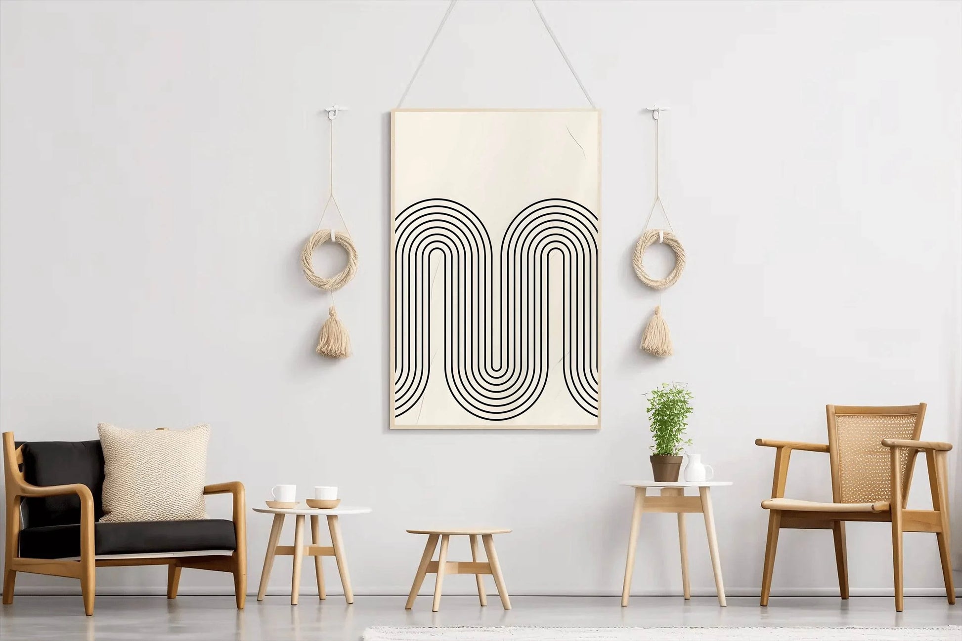 Wavy Path Modern Wall Art - beink online art store