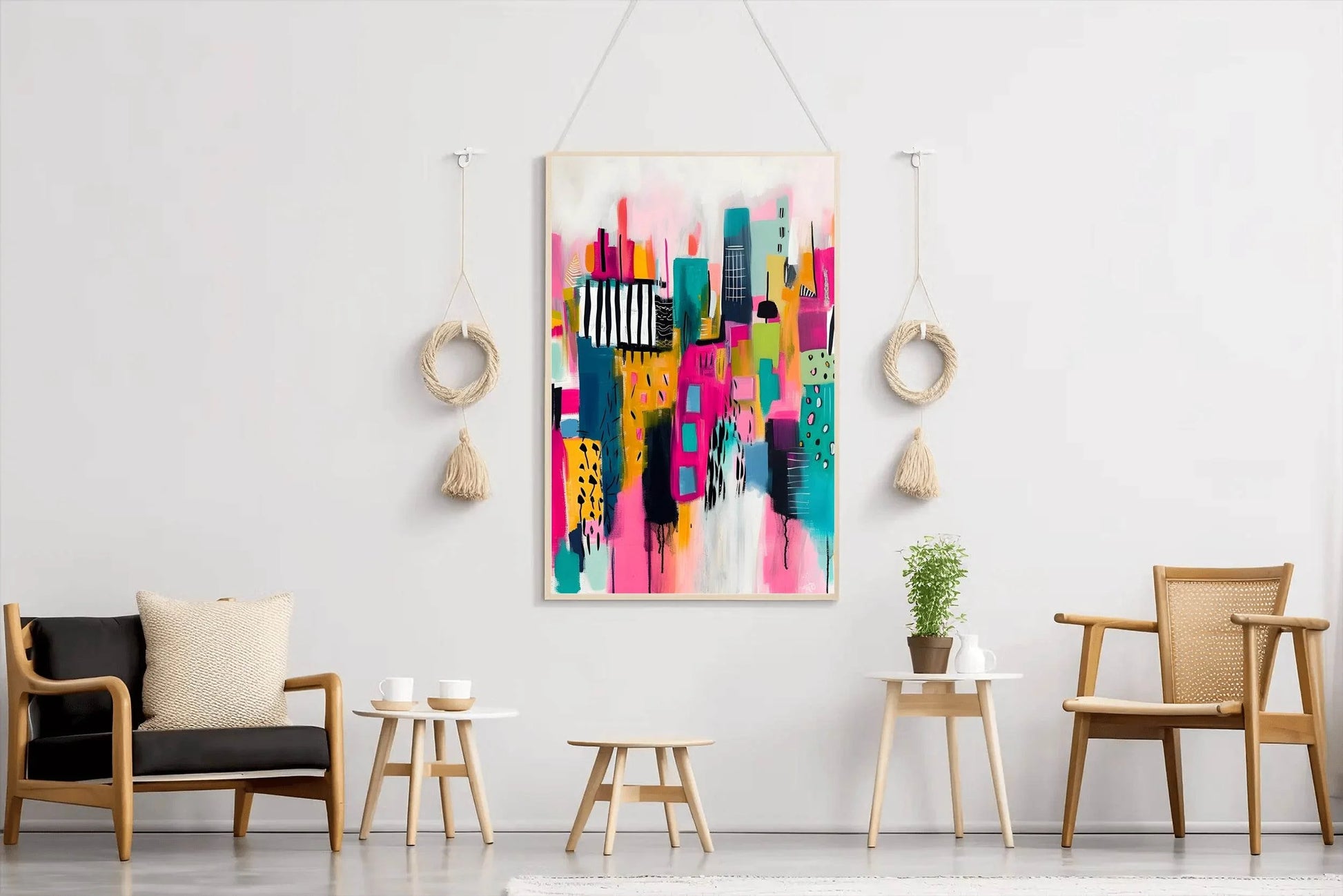 Colorful Acrylic Painted Path Digital Art - beink online art store