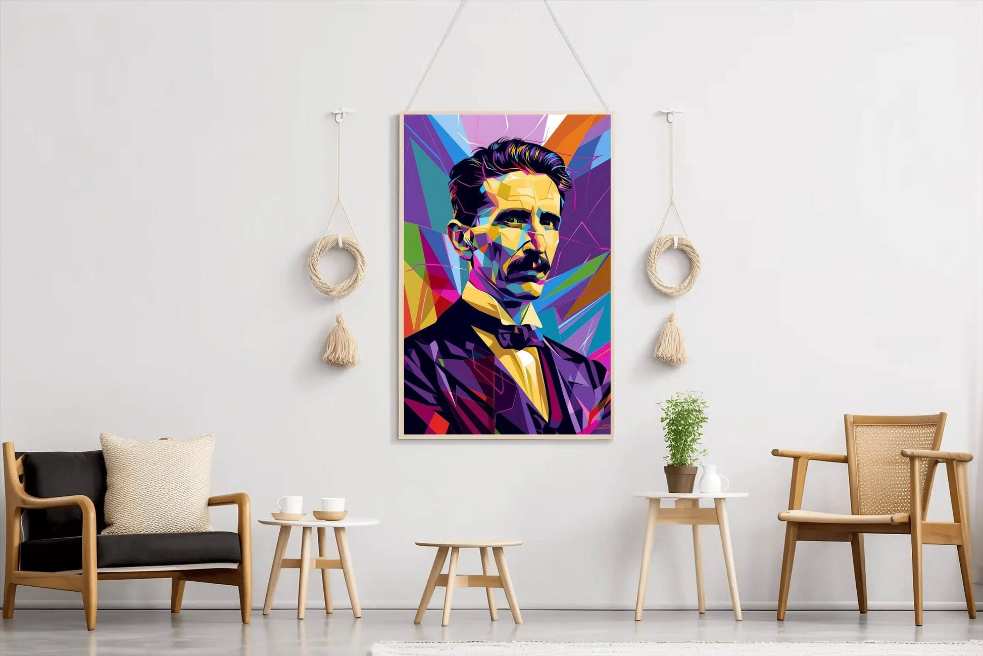 Energy in Color The Spirit of Nikola Tesla Wall Art - beink online art store
