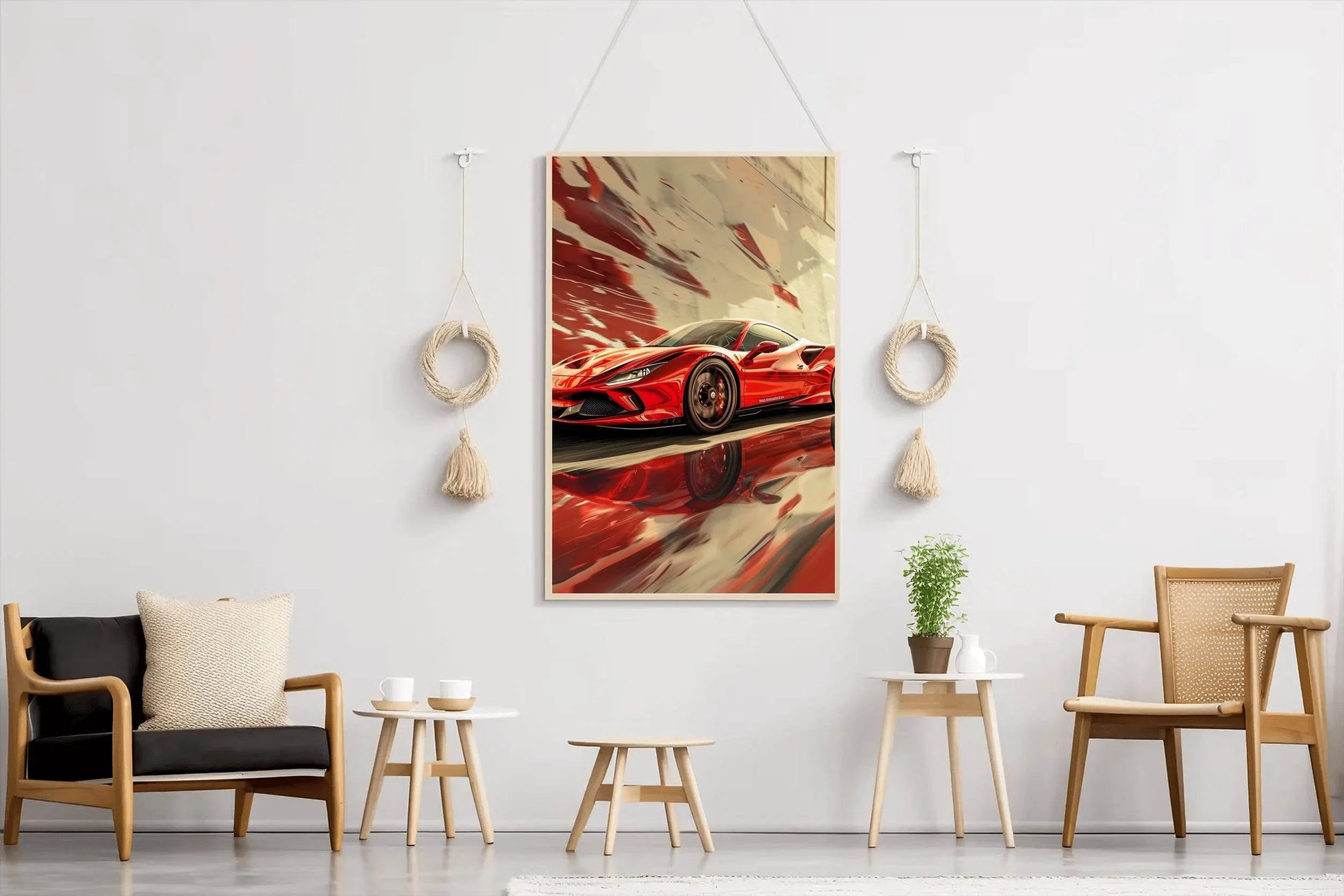 Red Ferrari F8 Wall Art - beink online art store