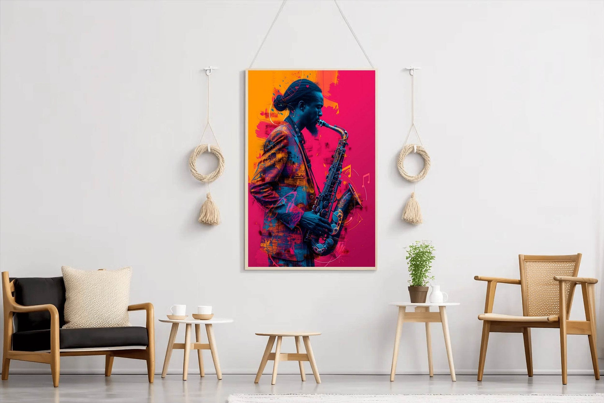 Saxophone Player Wall Art - beink online art store