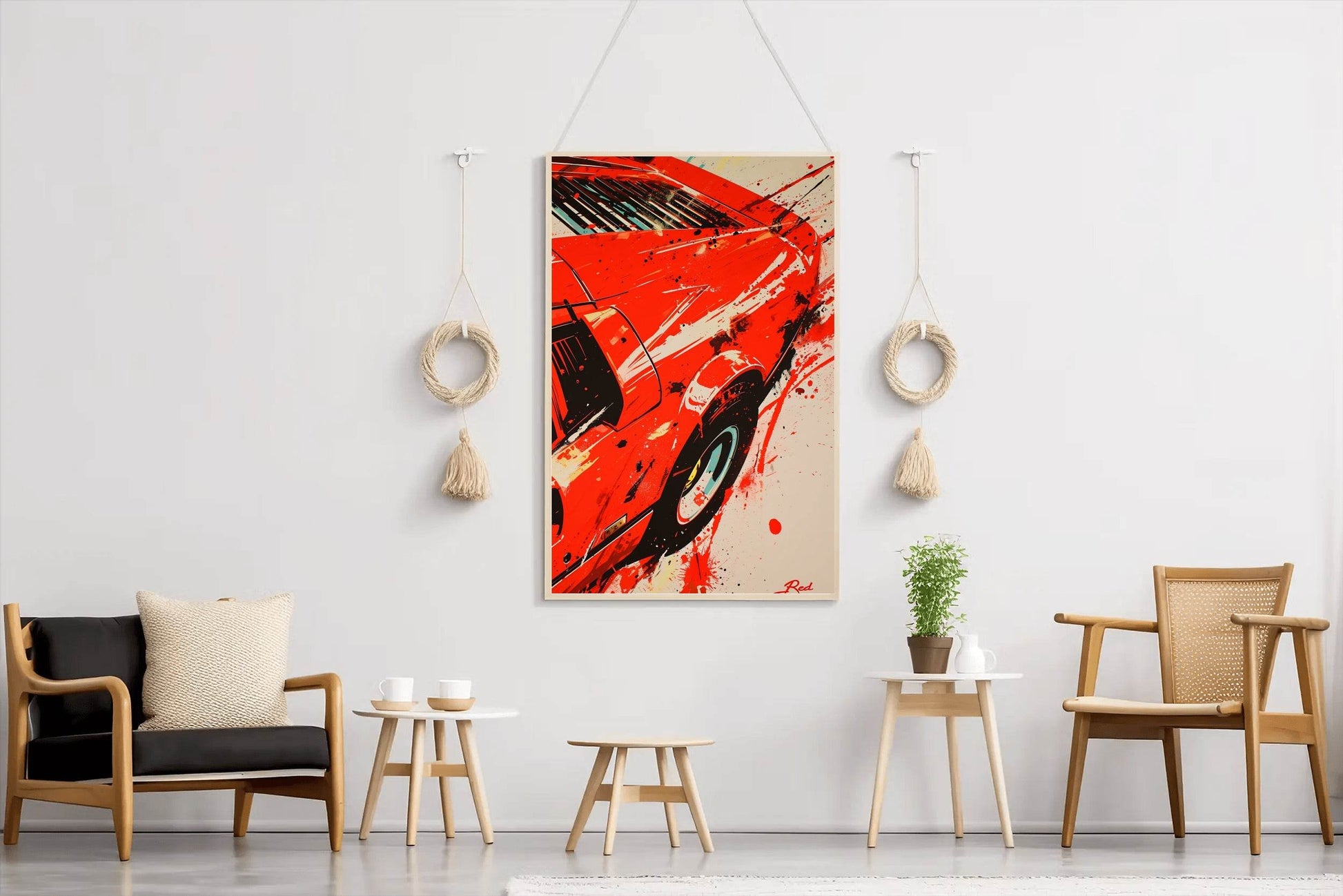 Rear View Ferrari458 Wall Art - beink online art store