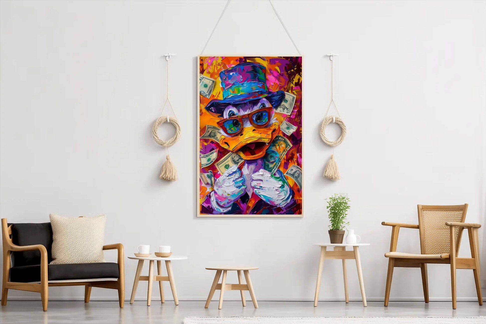 McDuck Surrounded by Money Wall Art - beink online art store