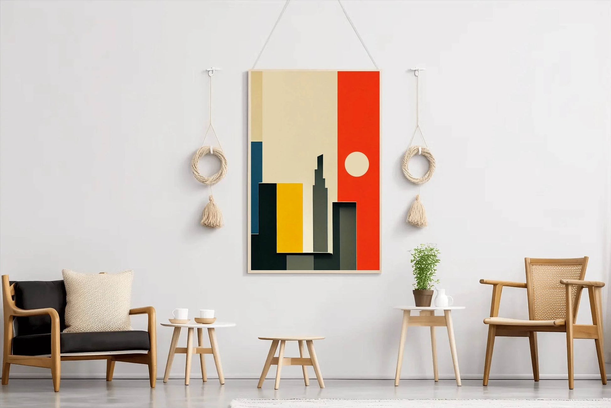 Creative Geometric Shape Abstract Wall Art - beink online art store