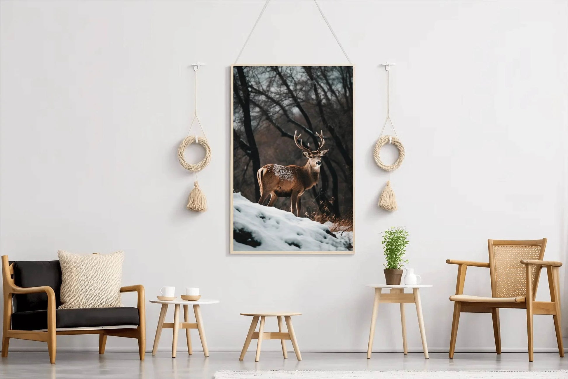 Bactrian Deer Animal Wall Art - beink online art store