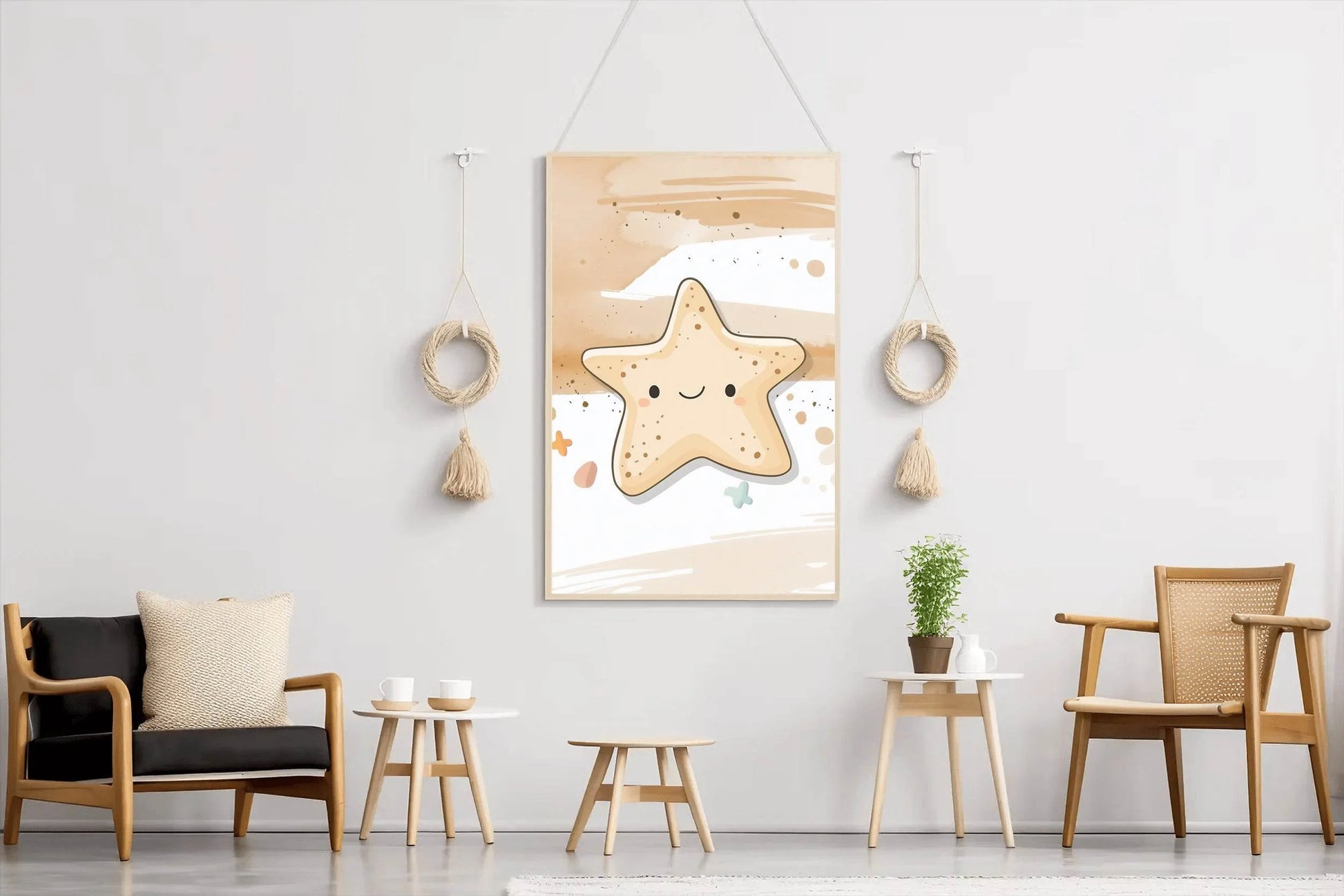 Cute Starfish Character Illustration - beink online art store