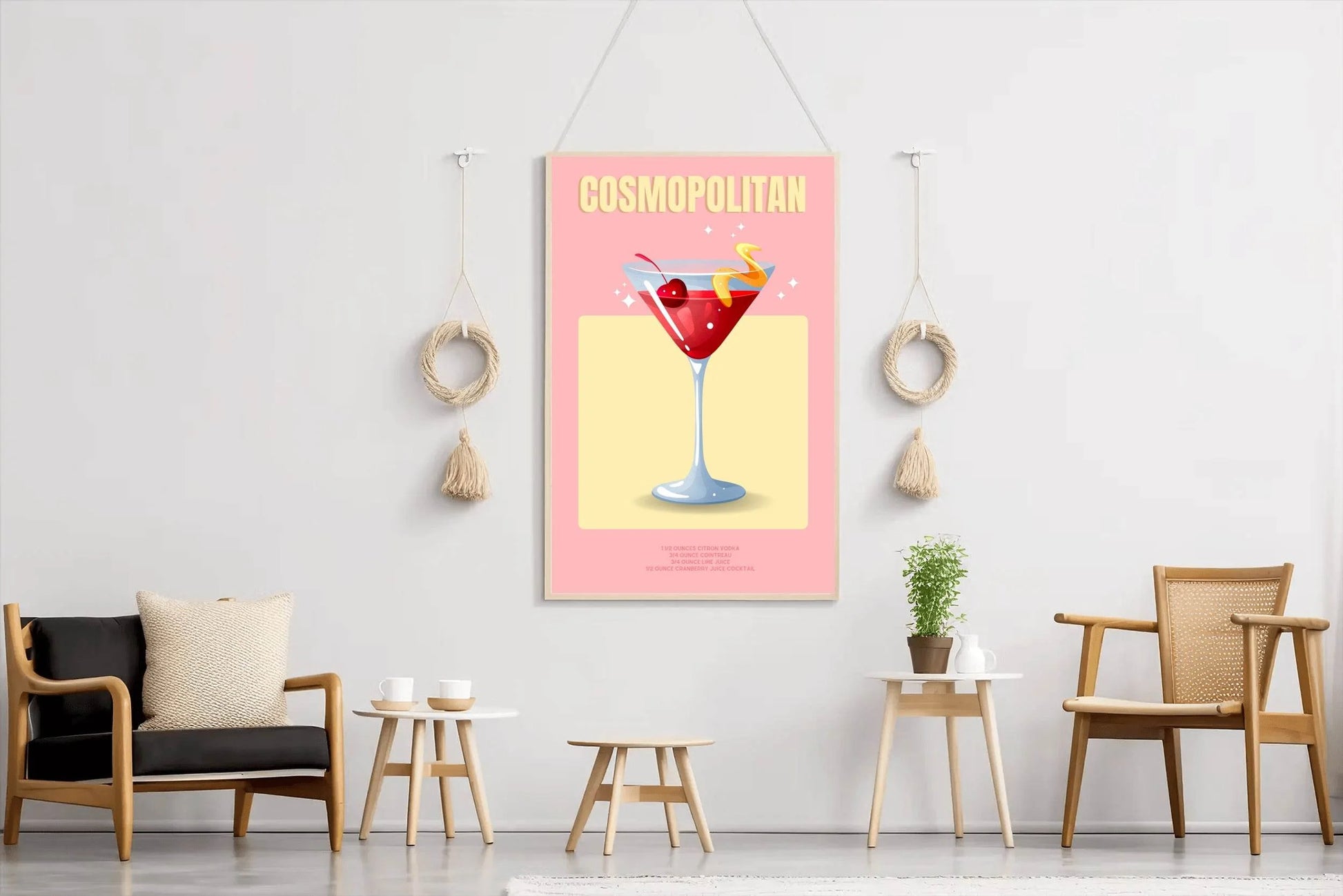 Cocktail Cosmopolitan Wall Art - beink online art store
